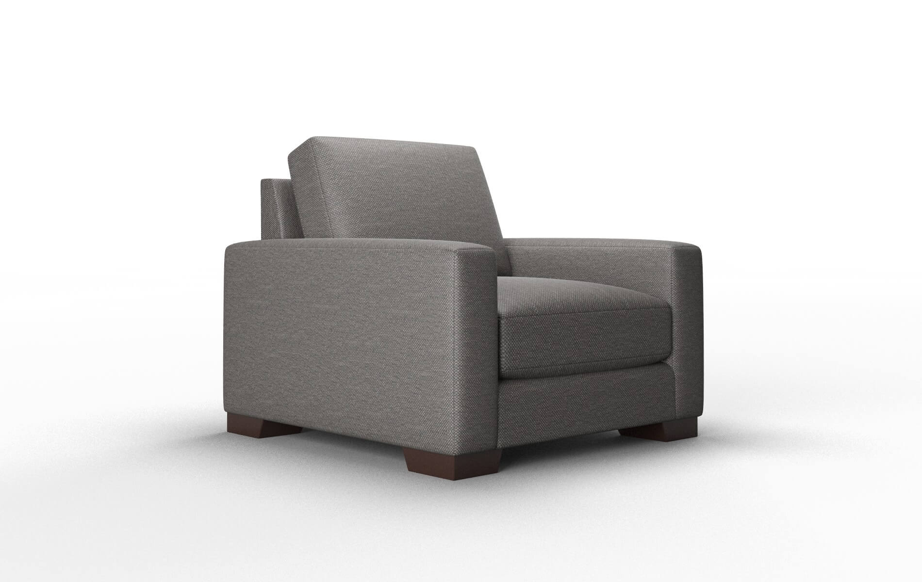 London Oscar Grey Chair espresso legs 2