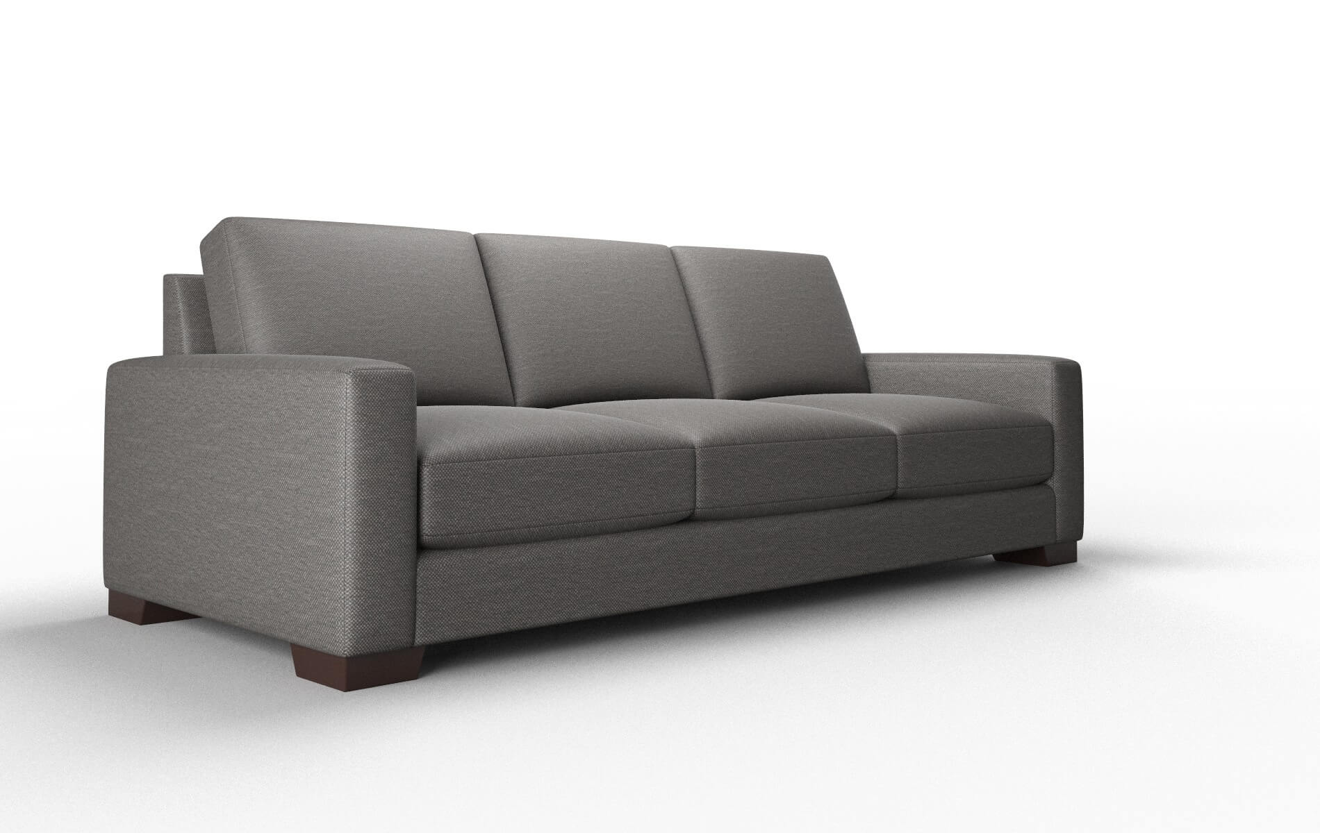 London Oscar Grey Sofa espresso legs 2