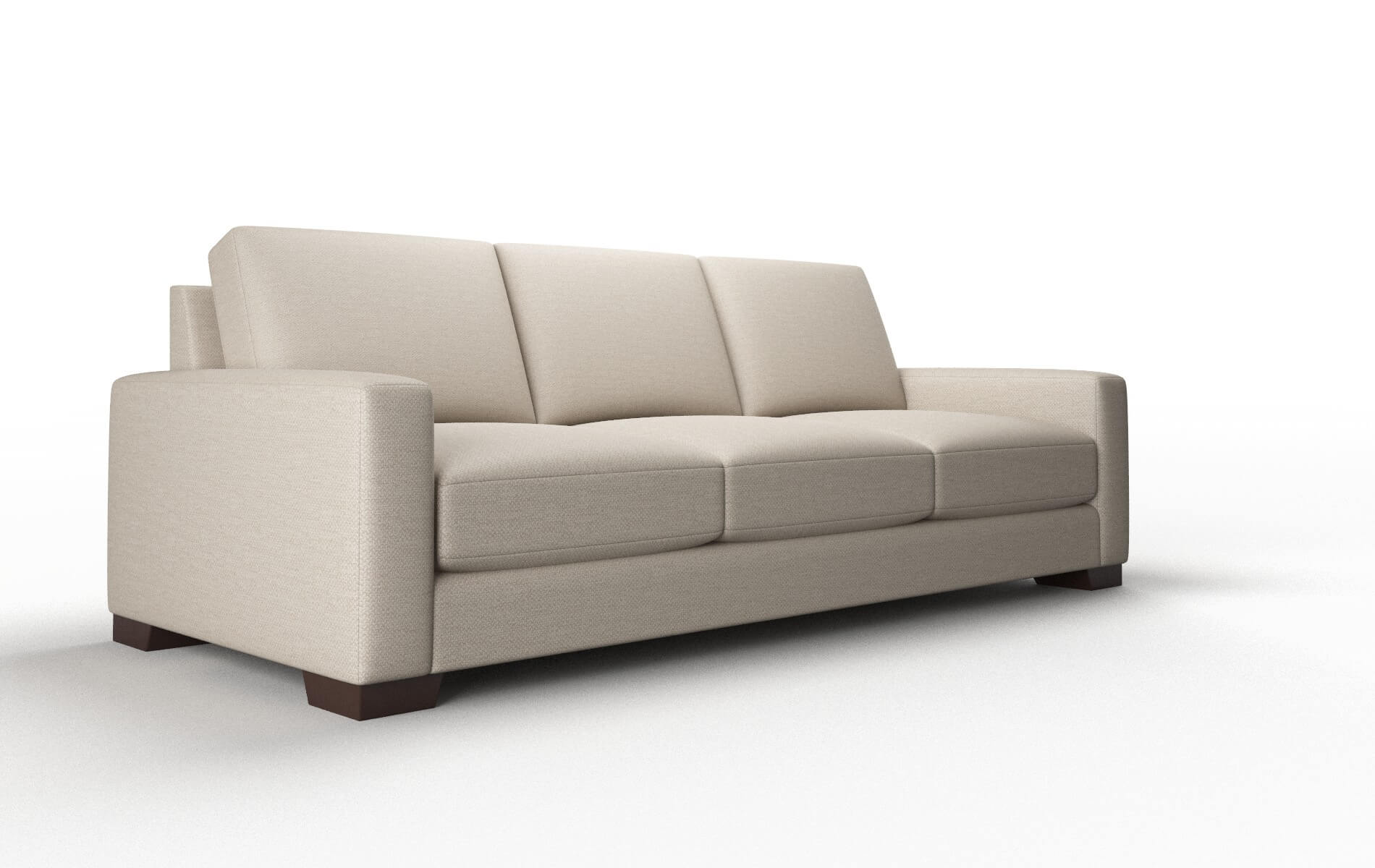London Oscar Linen Sofa espresso legs 2