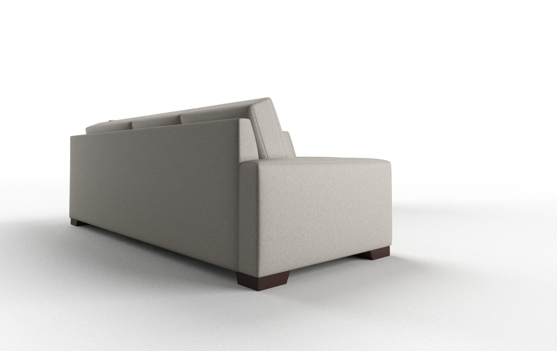 London Oscar Silver Sectional espresso legs 3