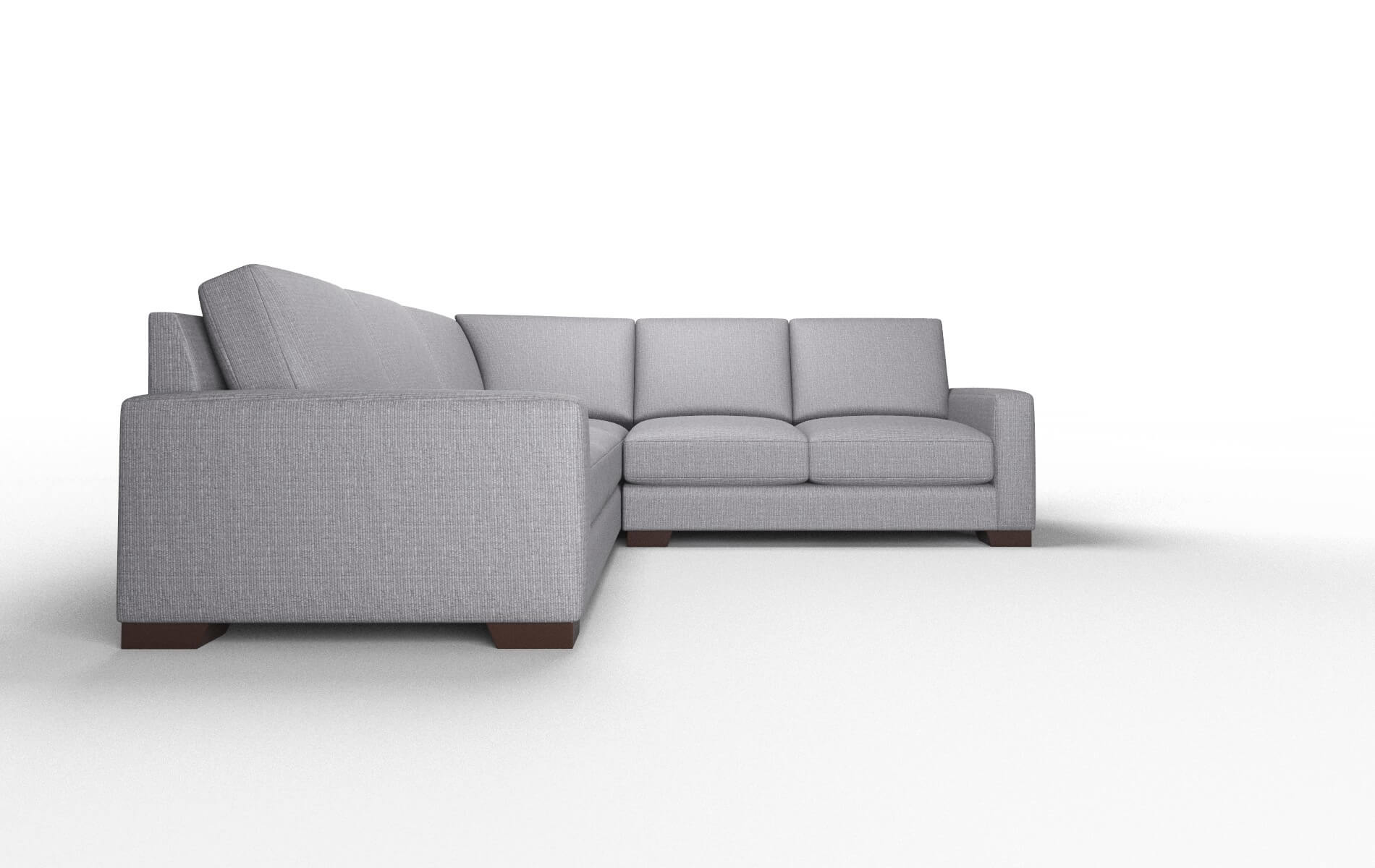 London Parker Ash Sectional espresso legs 2