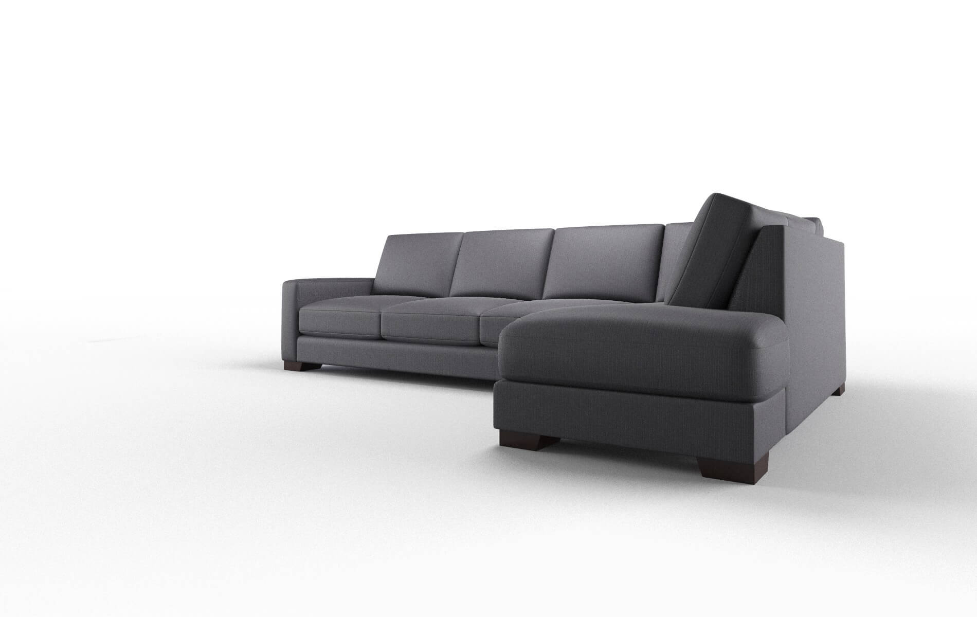 London Parker Charcoal Panel espresso legs 4