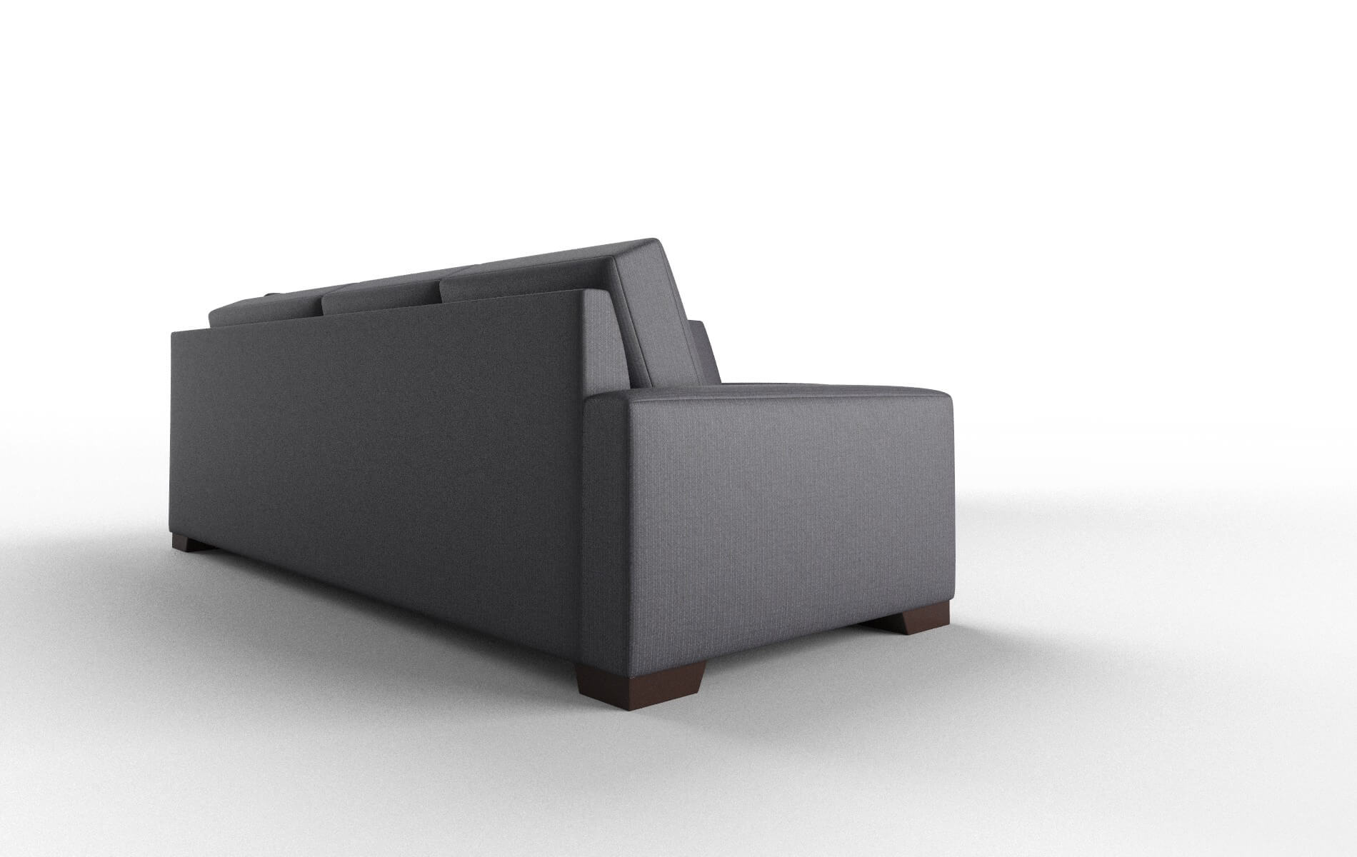 London Parker Charcoal Sectional espresso legs 3