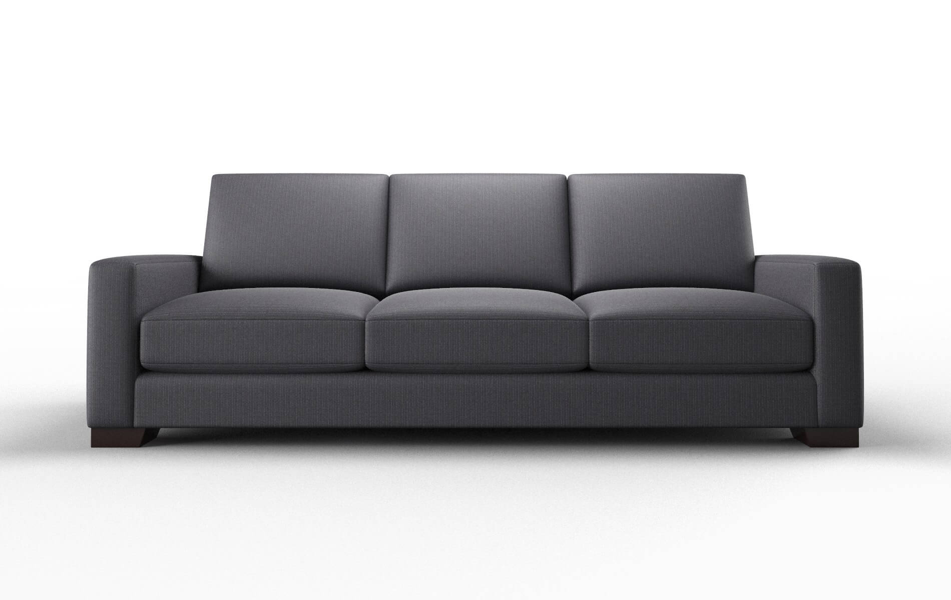 London Parker charcoal Sofa Espresso Legs  1