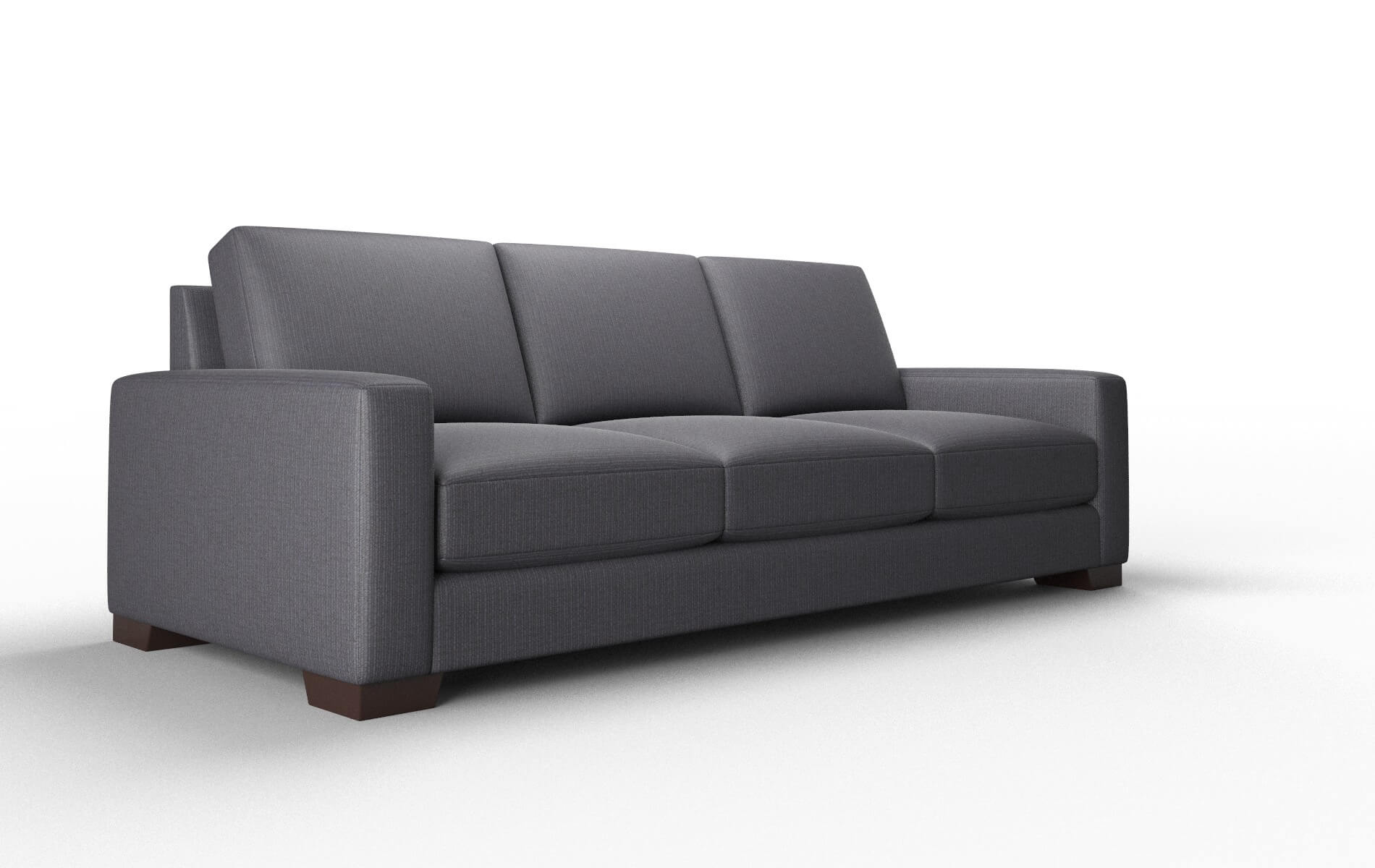 London Parker Charcoal Sofa espresso legs 2