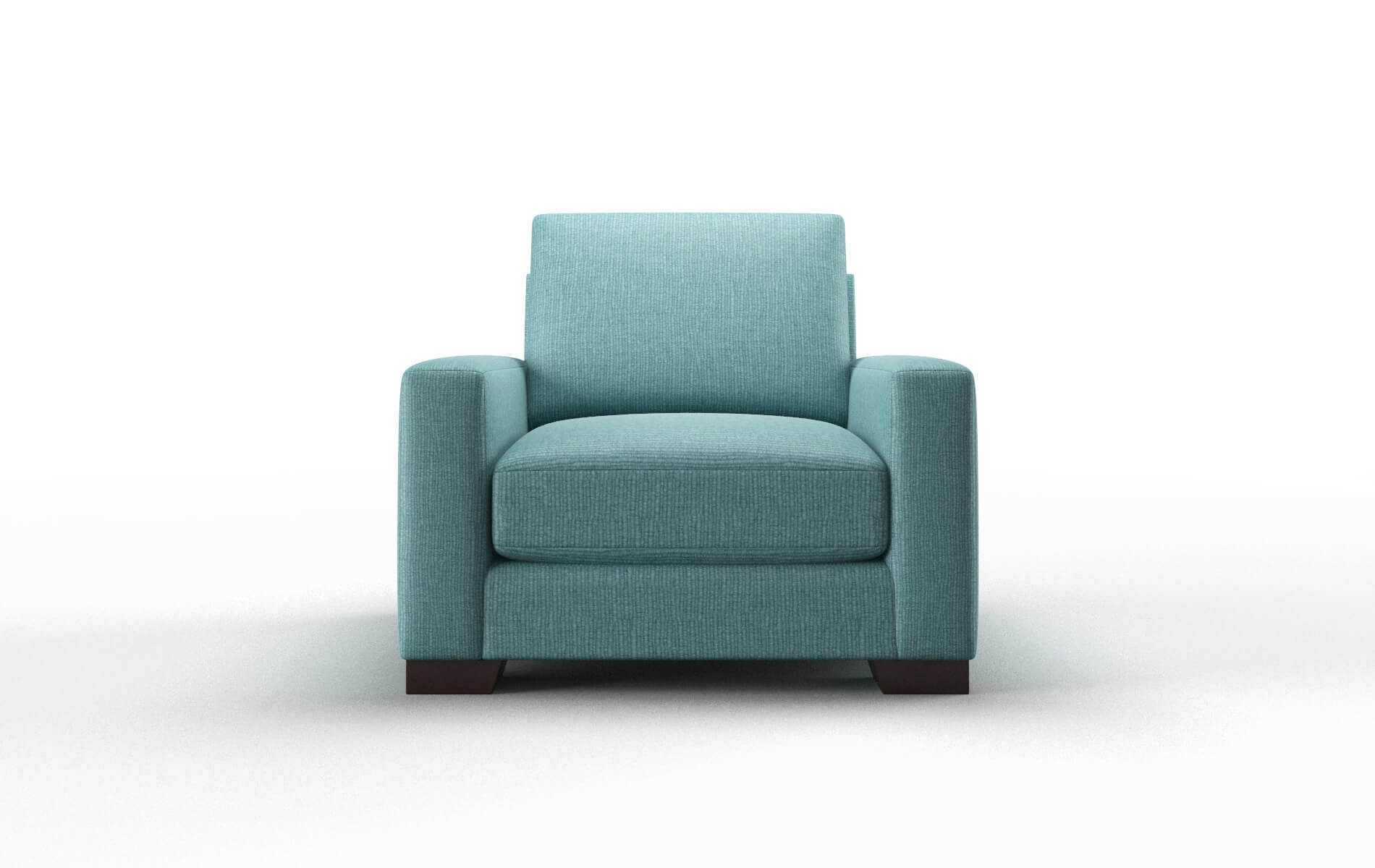 London Parker Turquoise Chair espresso legs 1