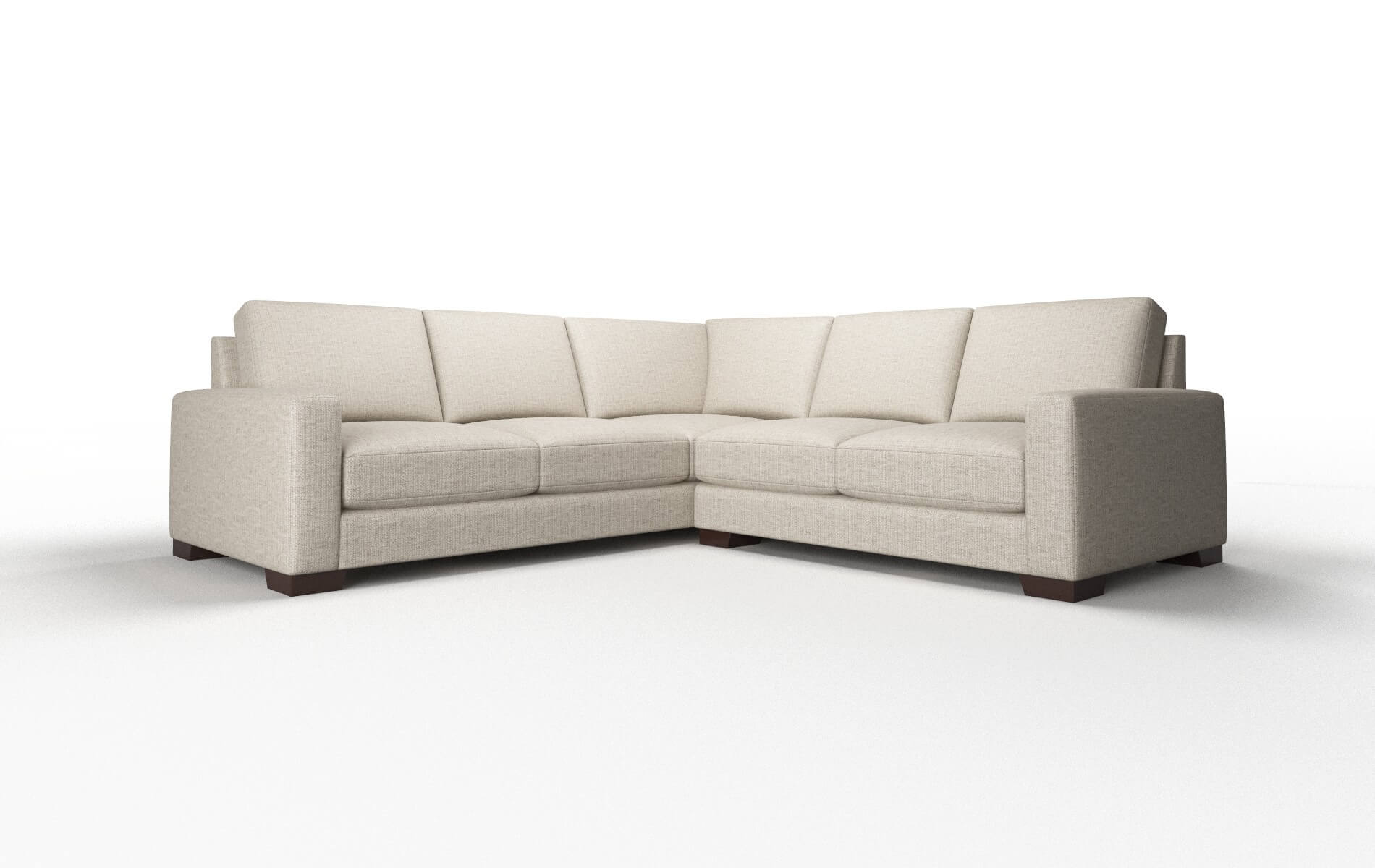 London Parker Wheat Sectional espresso legs 1