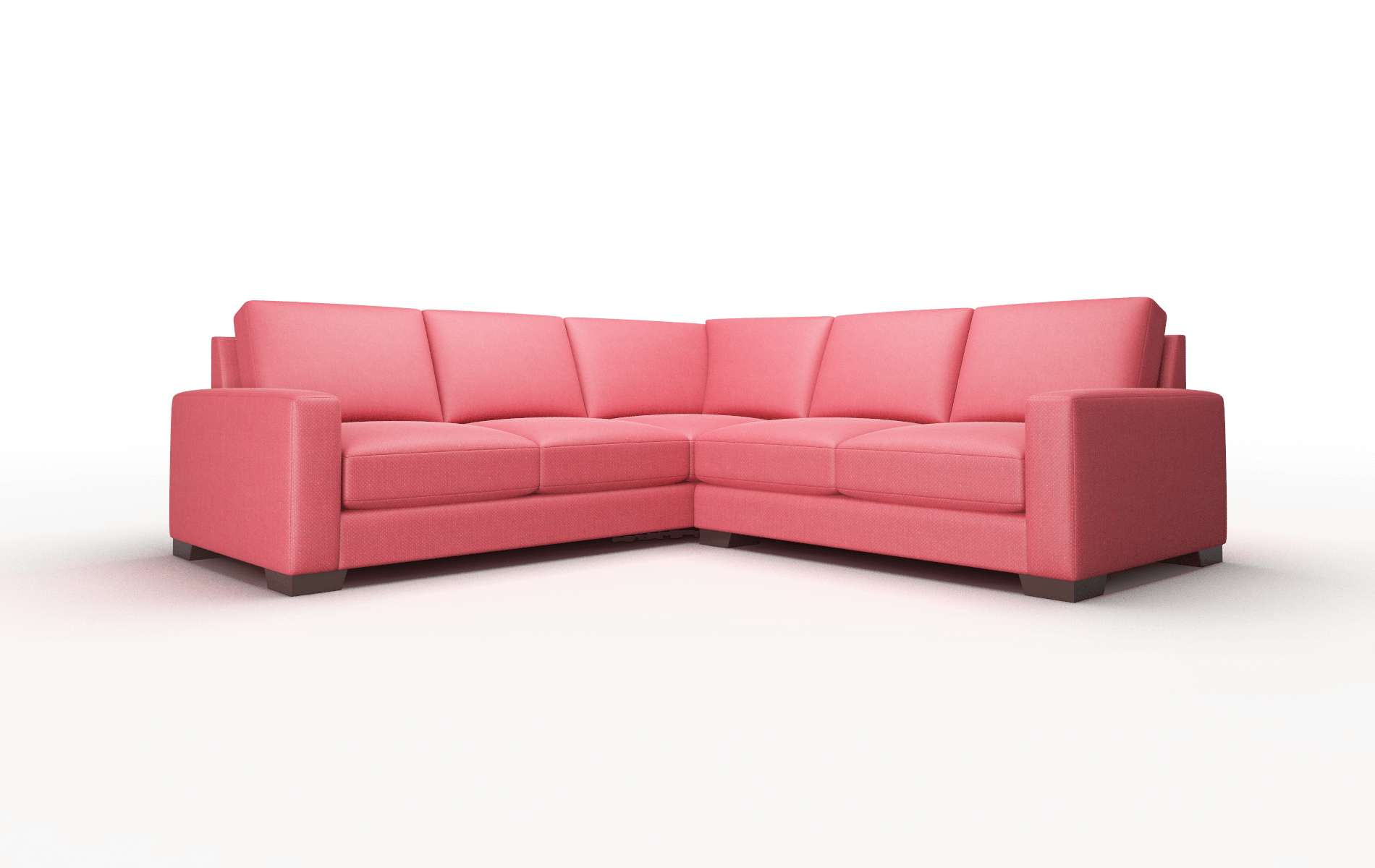 London Pauline Ruby Sectional espresso legs 1