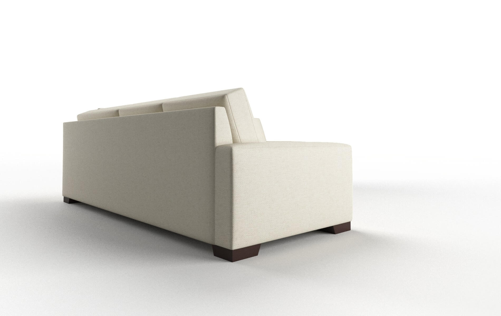 London Phoenix Ivory Sectional espresso legs 3