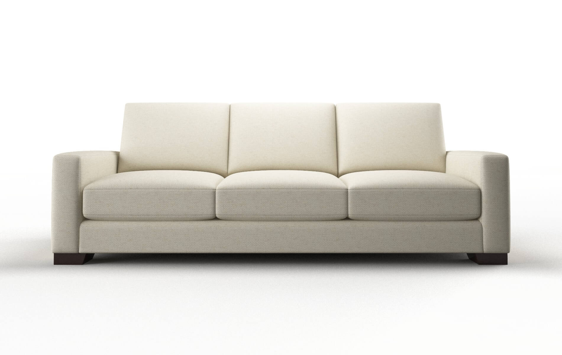 London Phoenix Ivory Sofa espresso legs 1