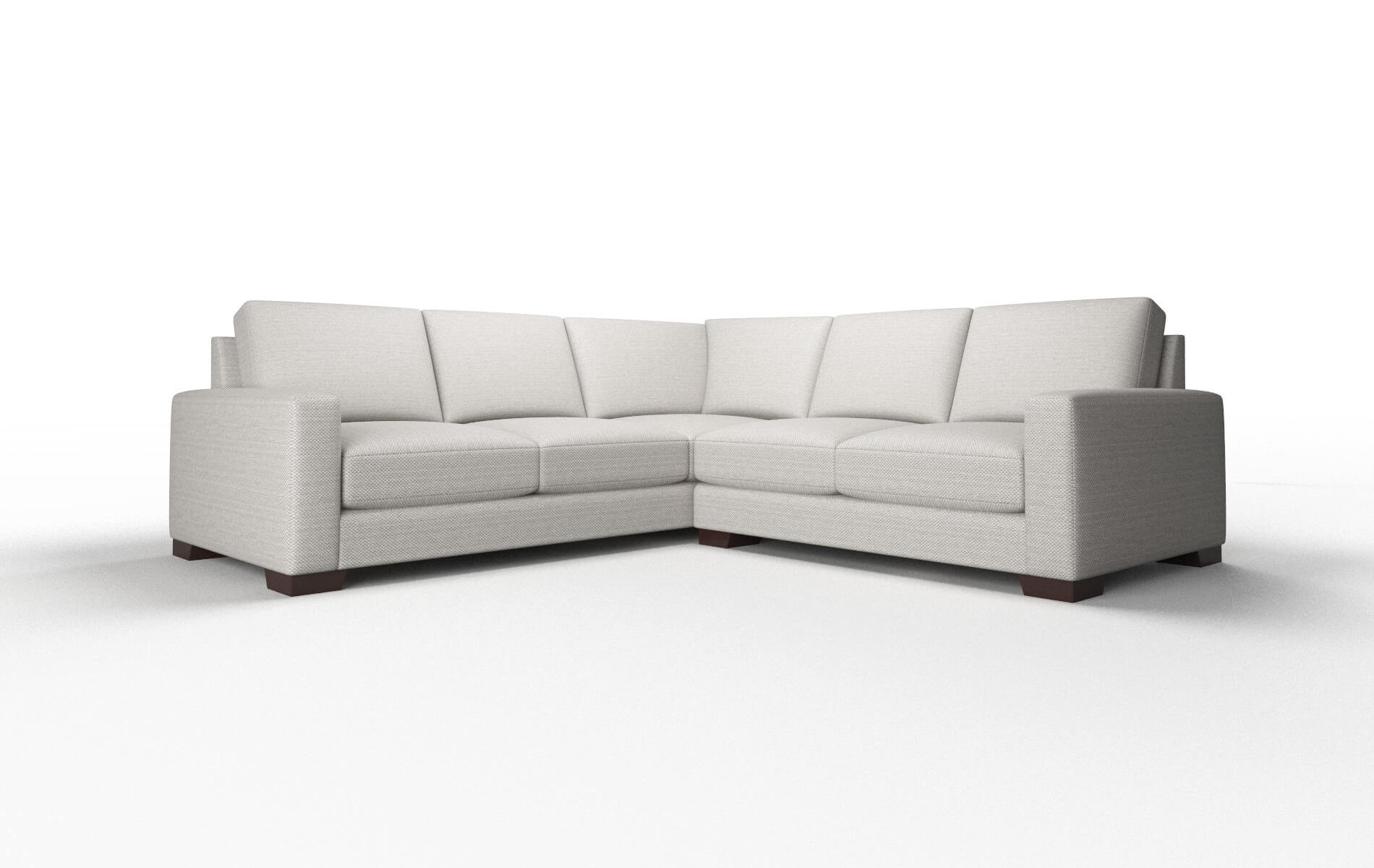 London Phoenix Silver Sectional espresso legs 1