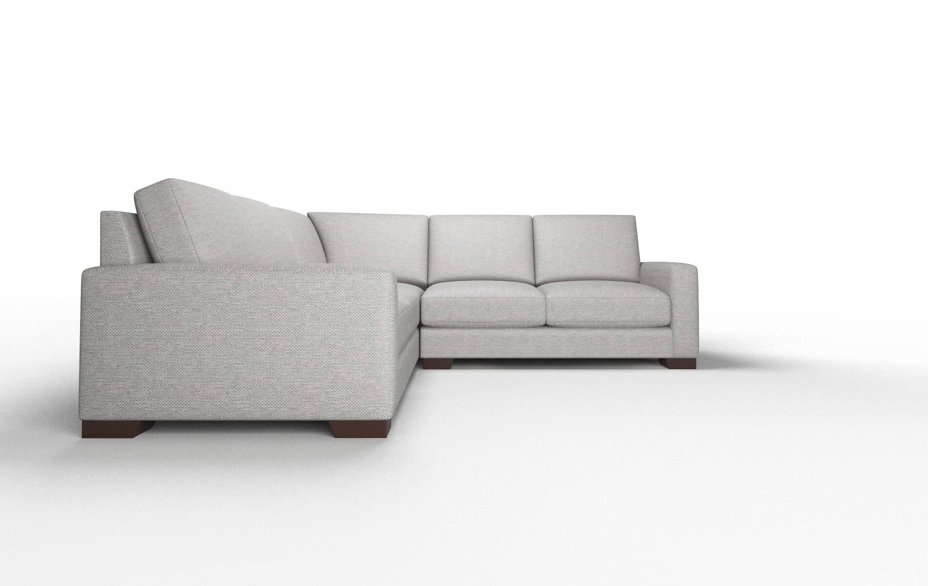 London Phoenix Smoke Sectional espresso legs 2