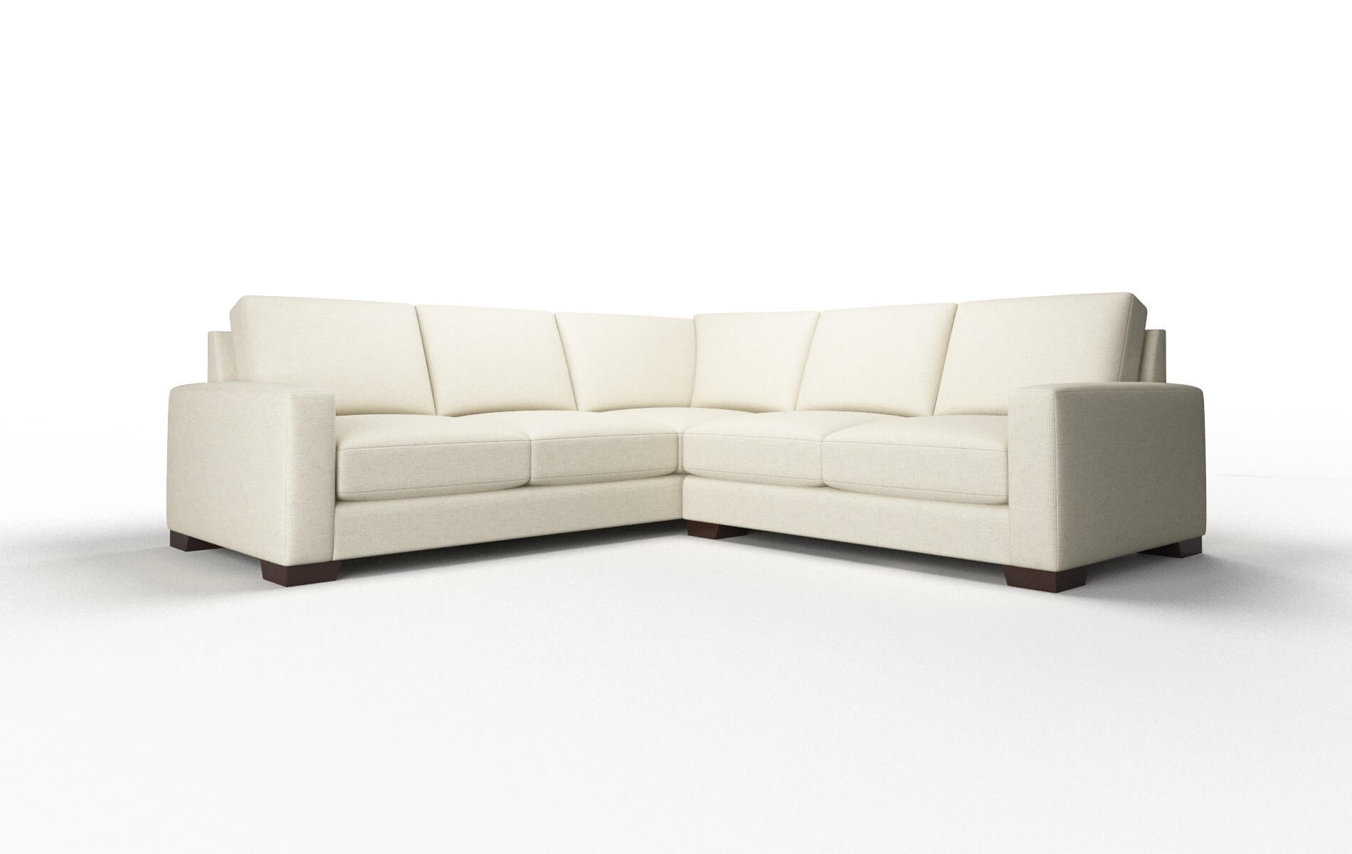 London Redondo Oyster Sectional espresso legs 1