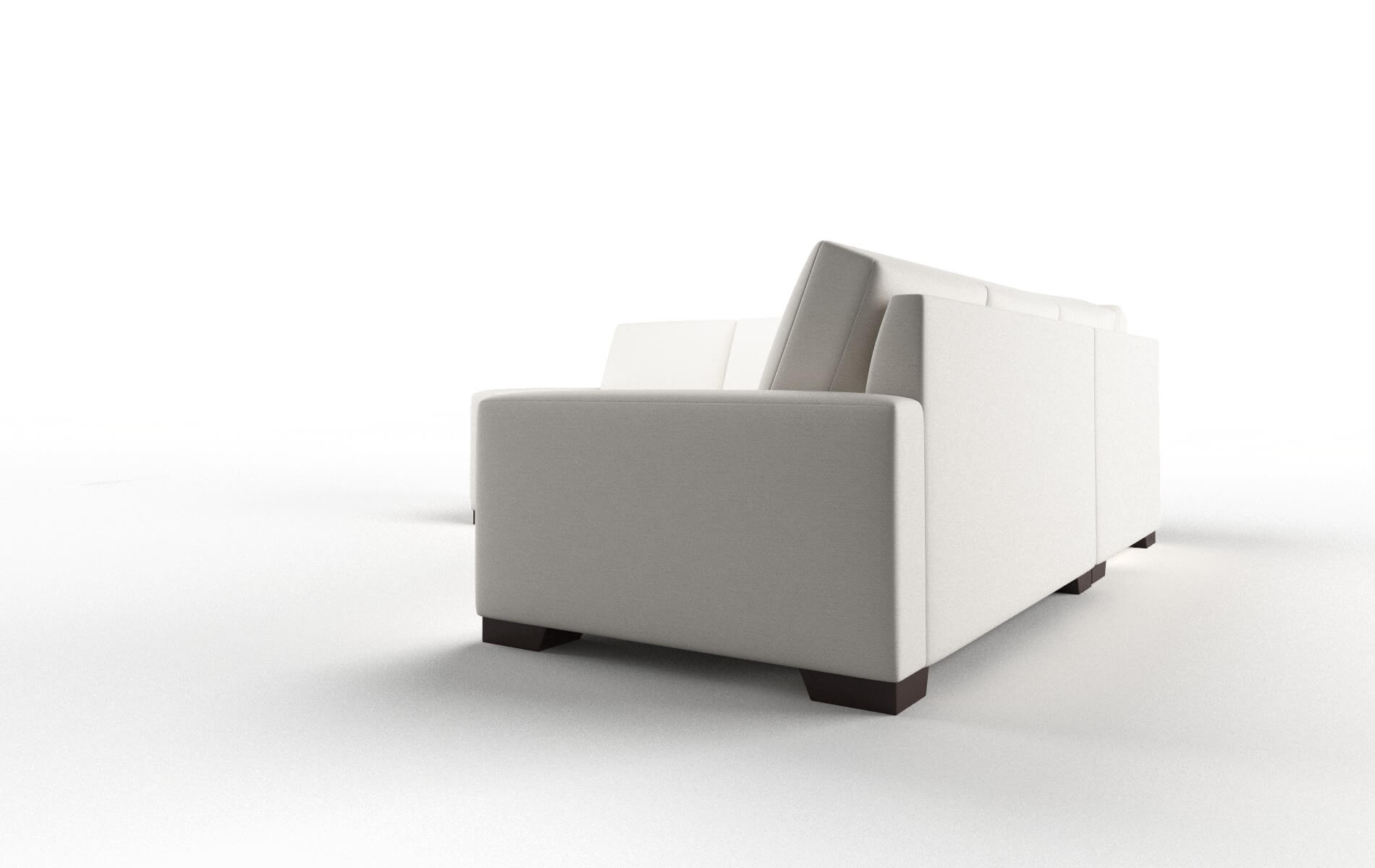 London Redondo Pearl Sectional espresso legs 4