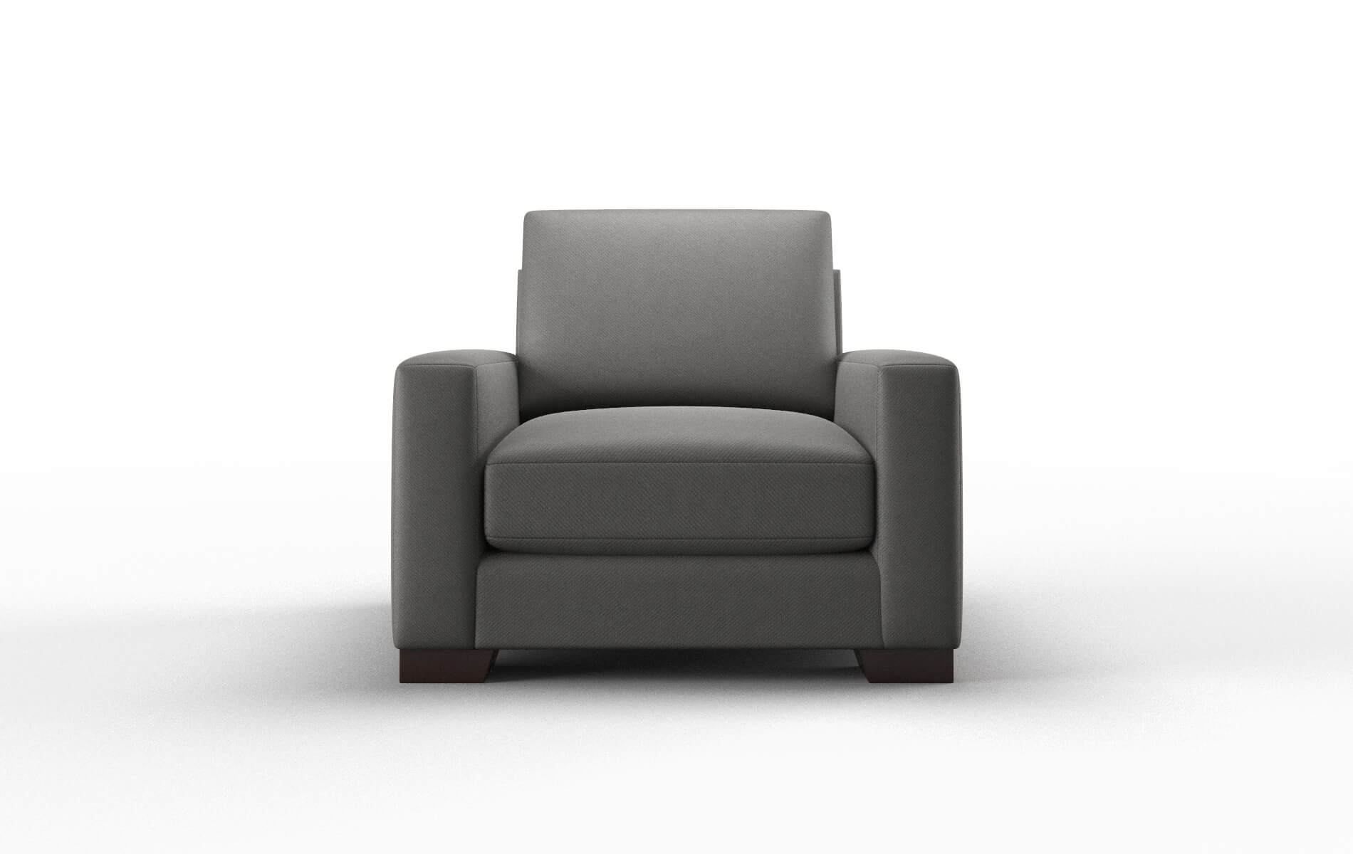 London Rocket charcoal Chair Espresso Legs  1