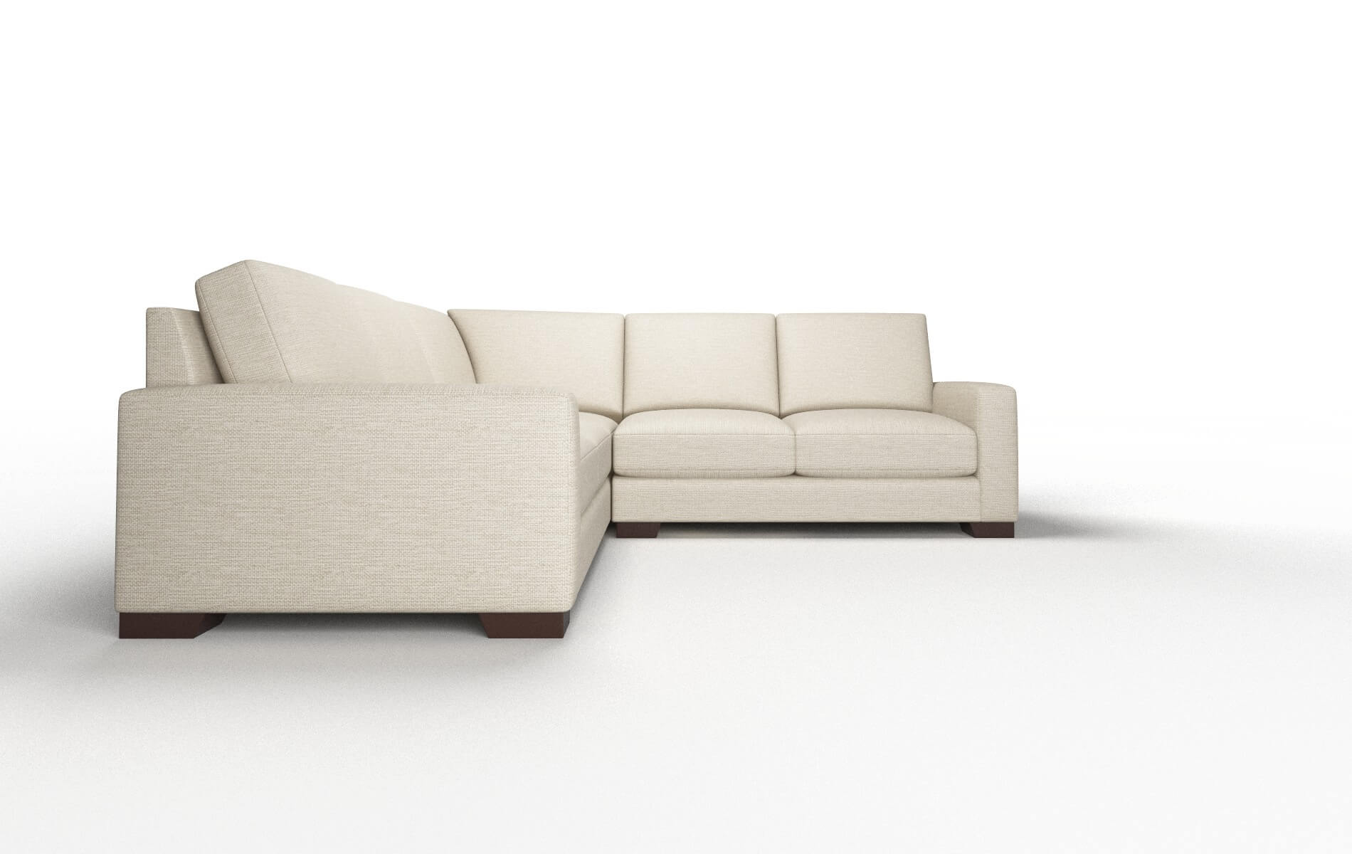 London Rocket Dove Sectional espresso legs 2