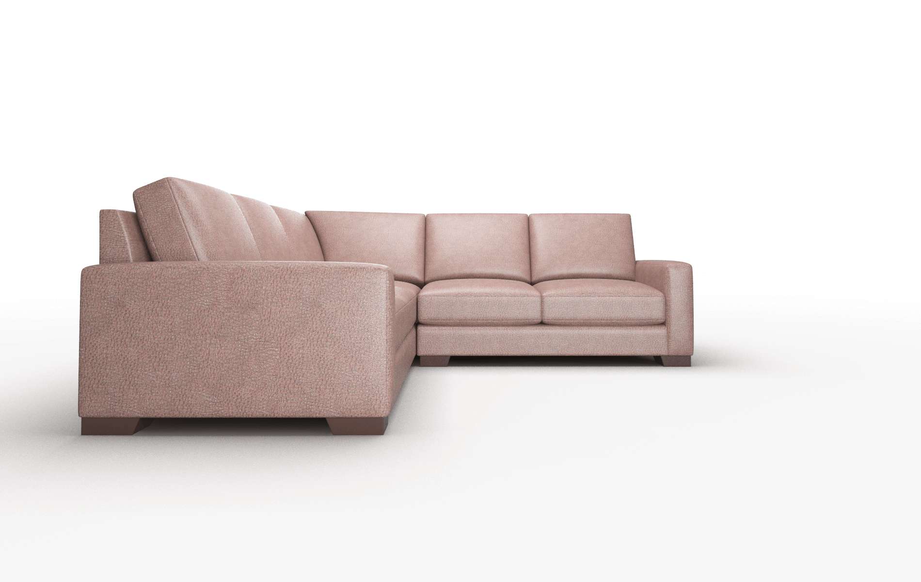 London Royale Mocha Sectional espresso legs 2