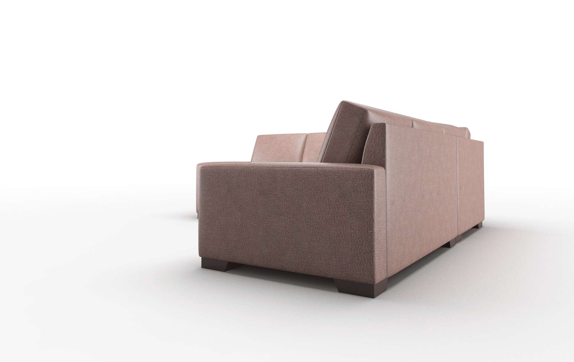 London Royale Mocha Sectional espresso legs 4