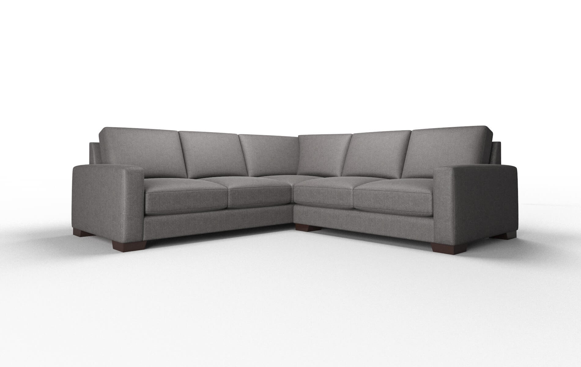 London Sasha Grey Sectional espresso legs 1