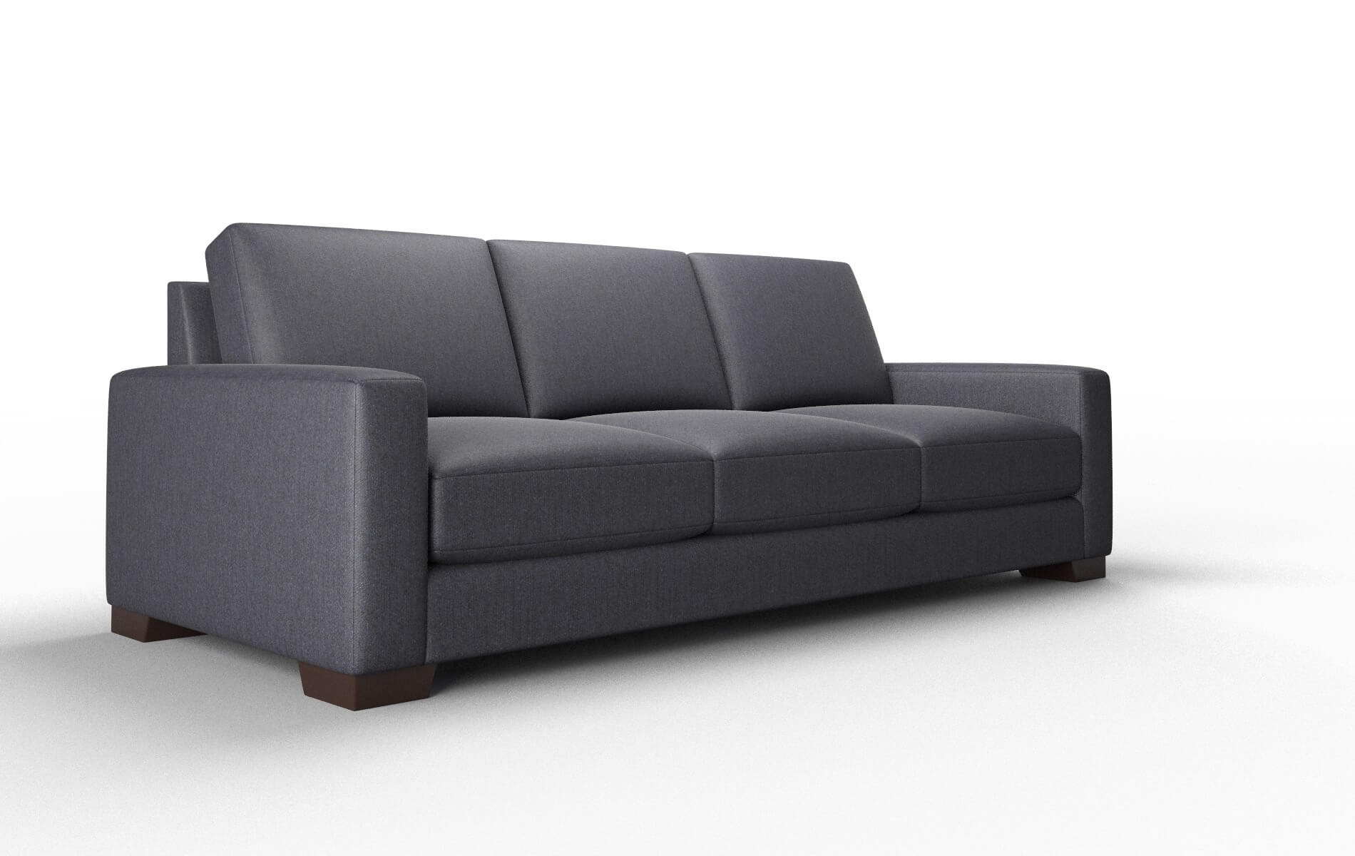 London Sasha Navy Sofa espresso legs 2
