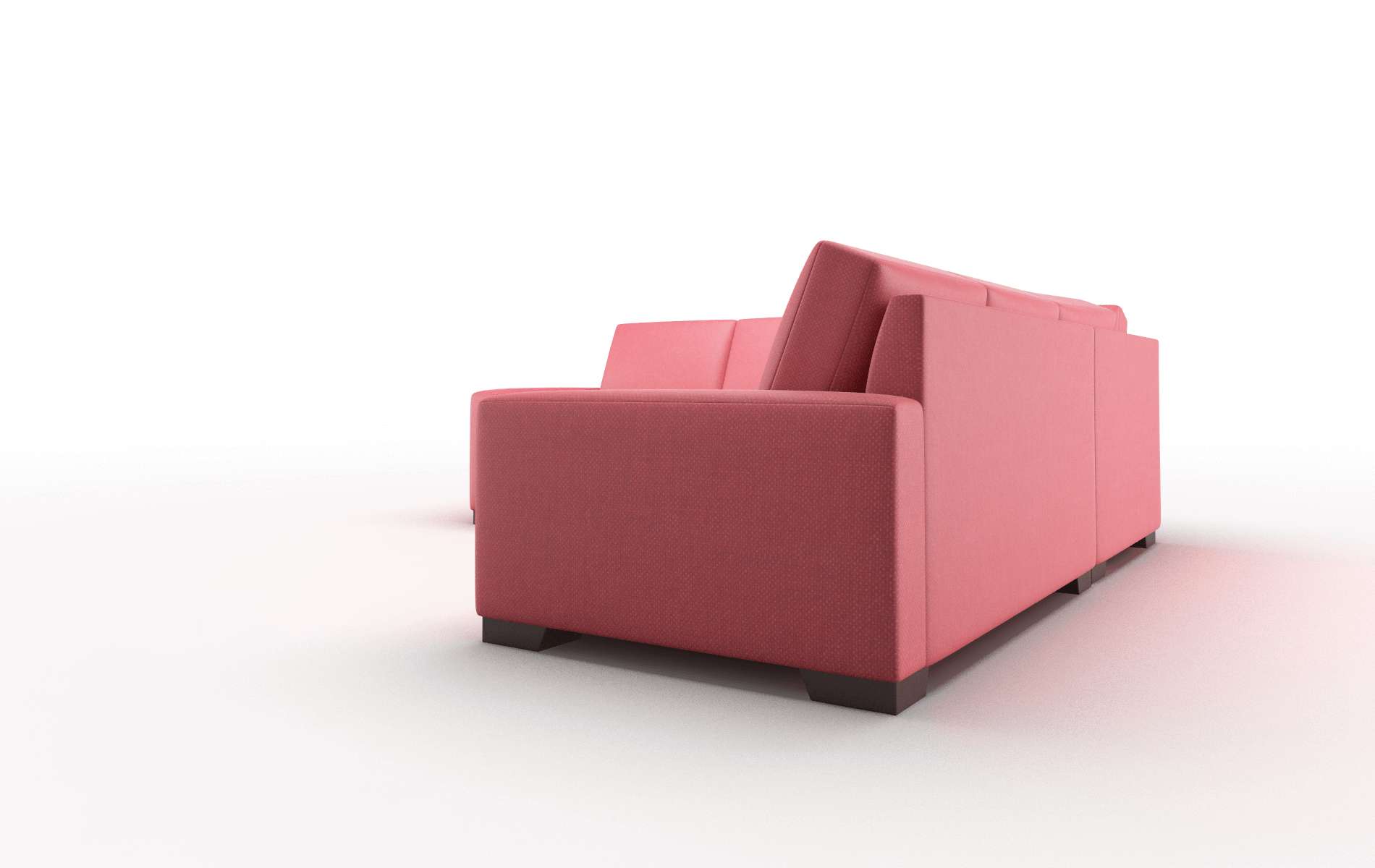 London Sorrento Berry Sectional espresso legs 4