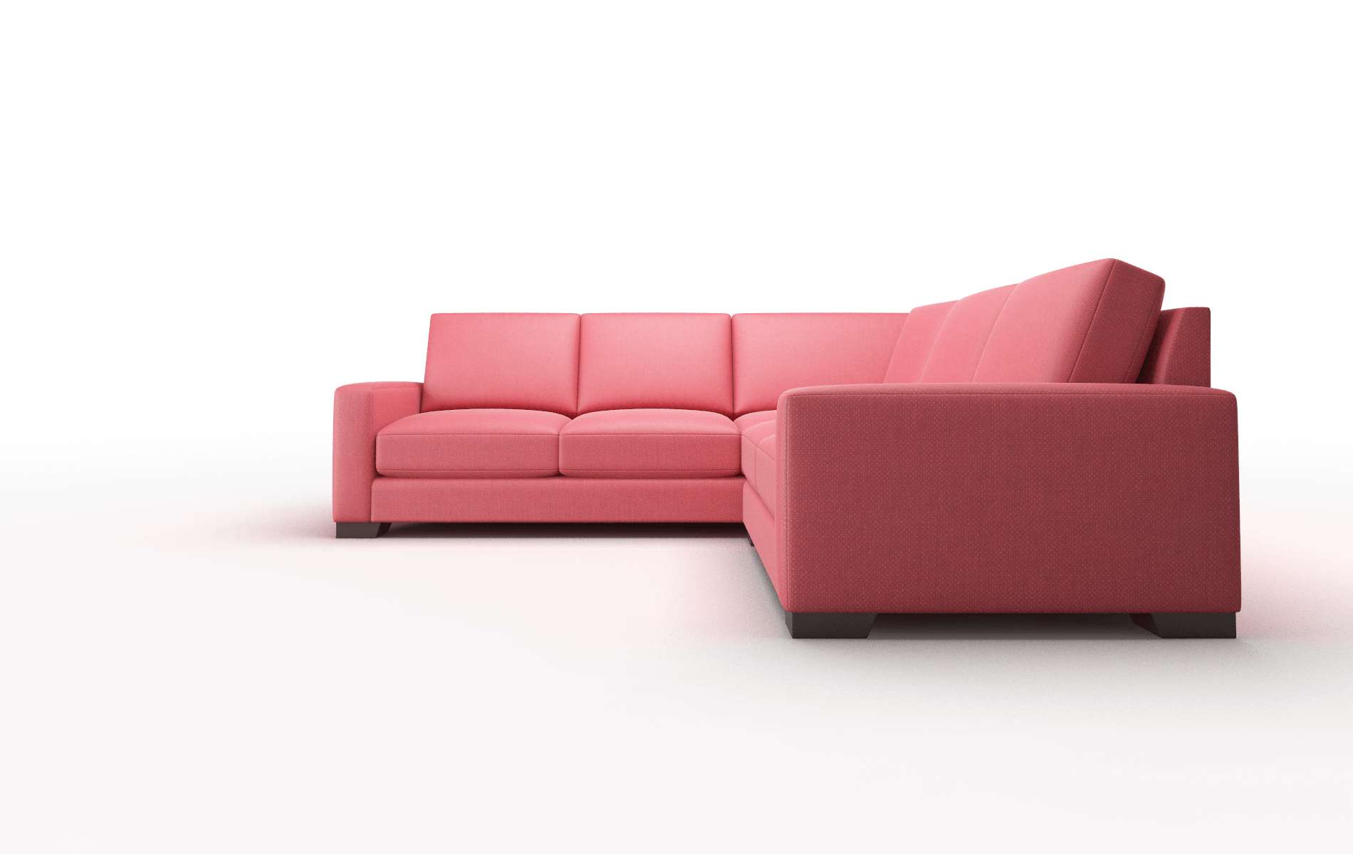 London Sorrento Berry Sectional espresso legs 5