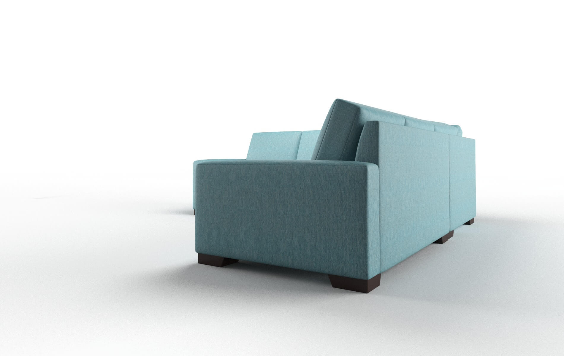 London Sorrento Denim Sectional espresso legs 4