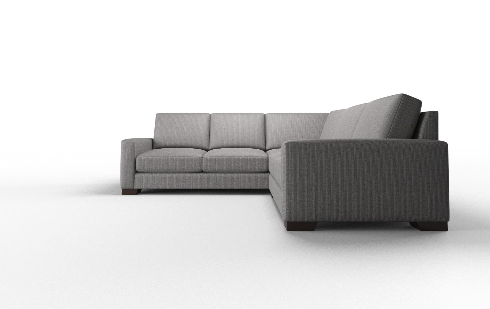 London Terrain Oatmeal Sectional espresso legs 5
