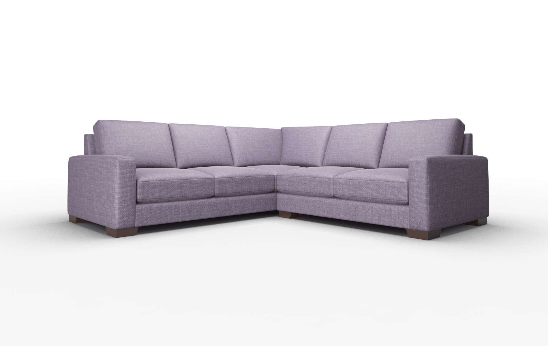 London Tess Blackberry Sectional espresso legs 1