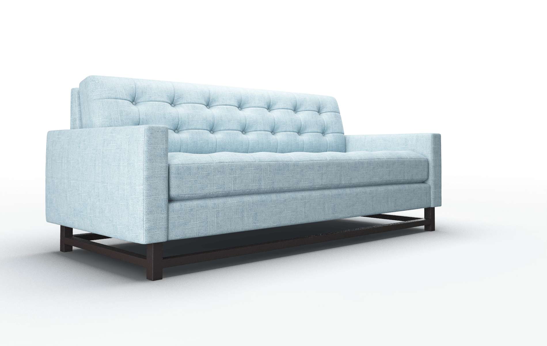 Madrid Atlas Turquoise Sofa espresso legs 2