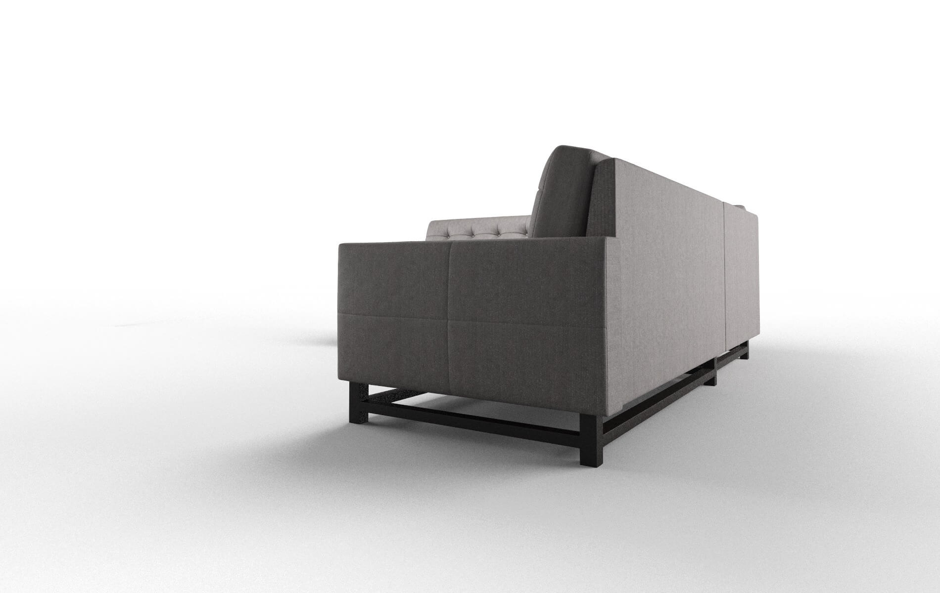 Madrid Atlas_plz Silver Sectional espresso legs 4