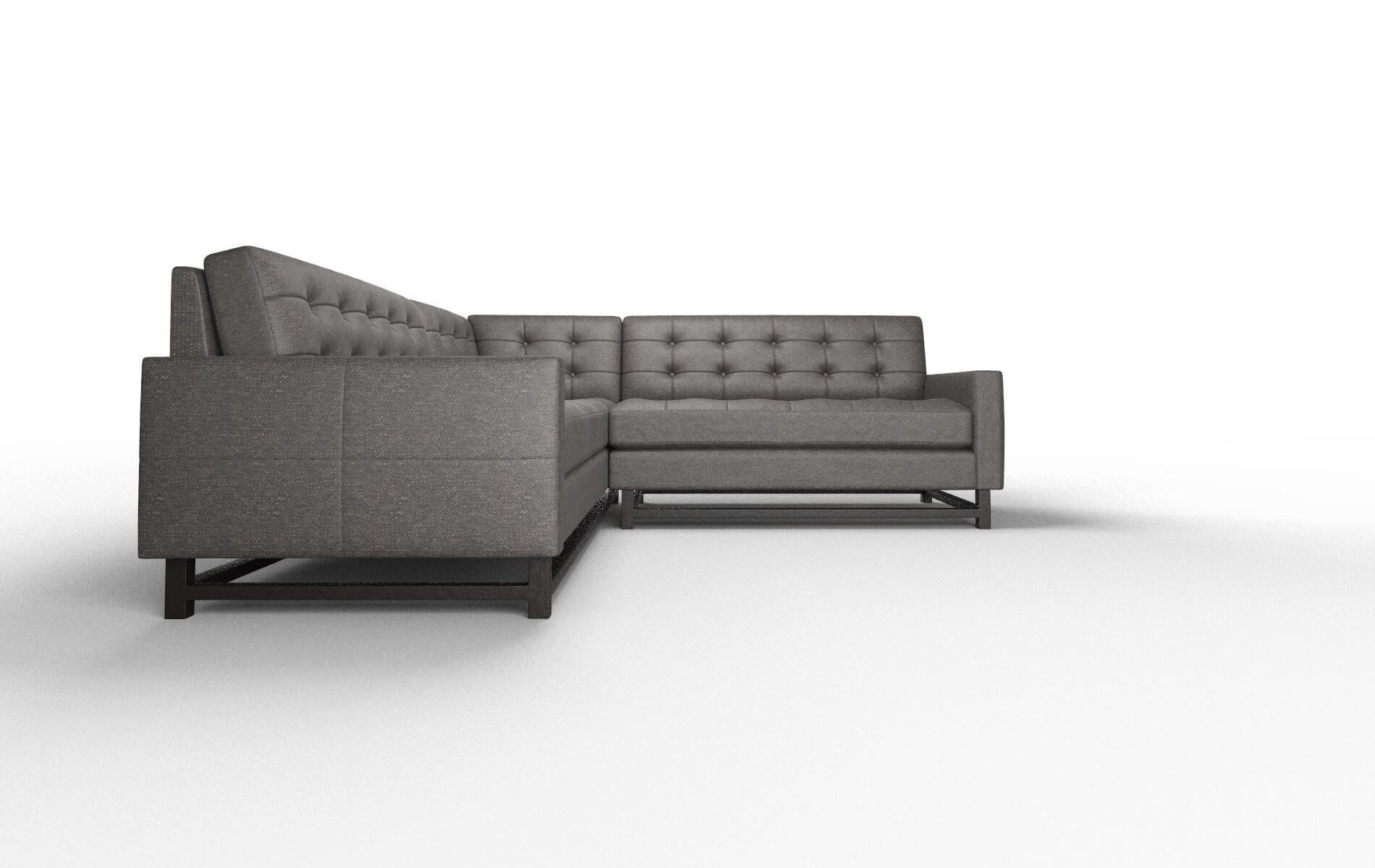 Madrid Avenger Denim Sectional espresso legs 2