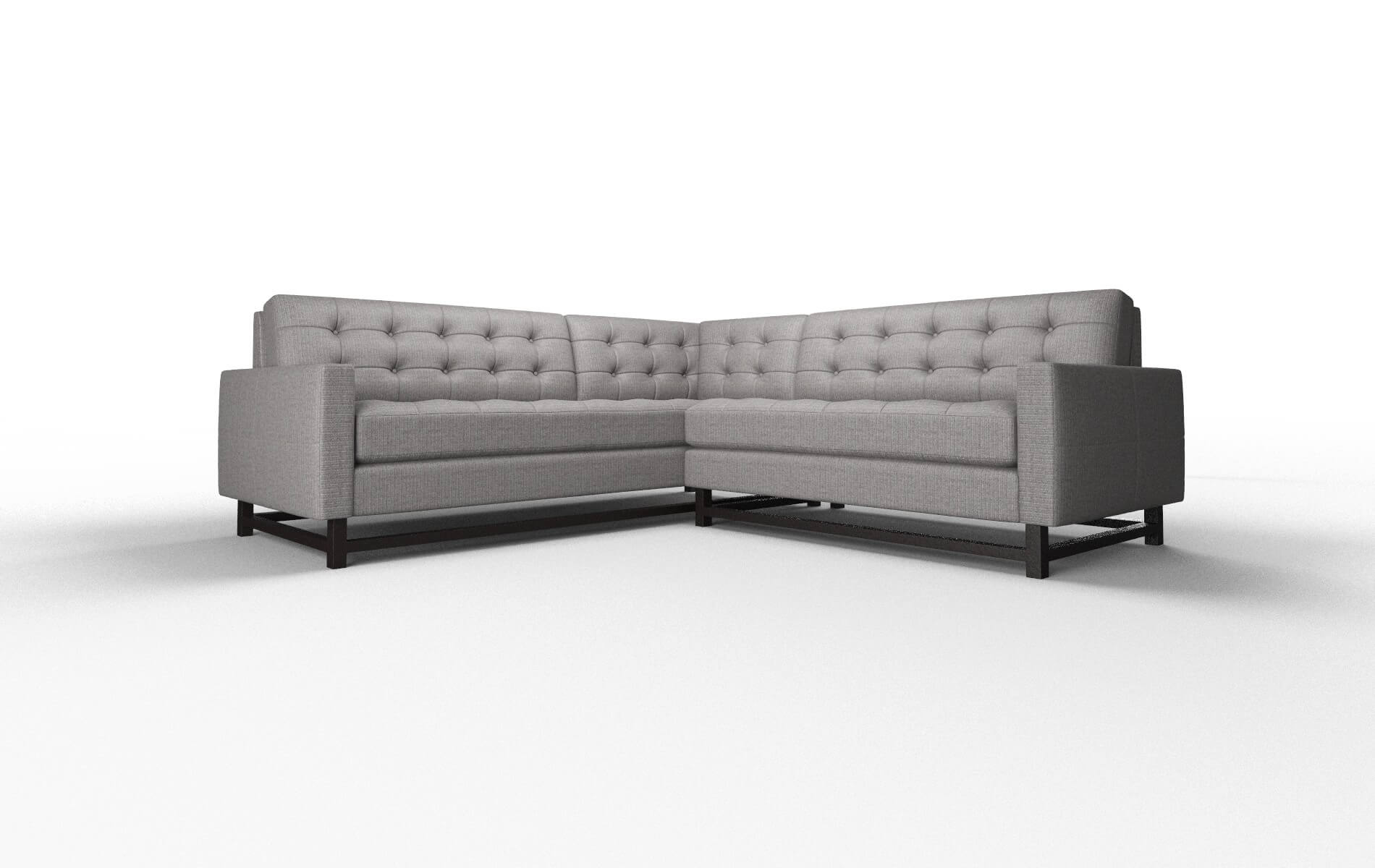 Madrid Avenger Zinc Sectional espresso legs 1