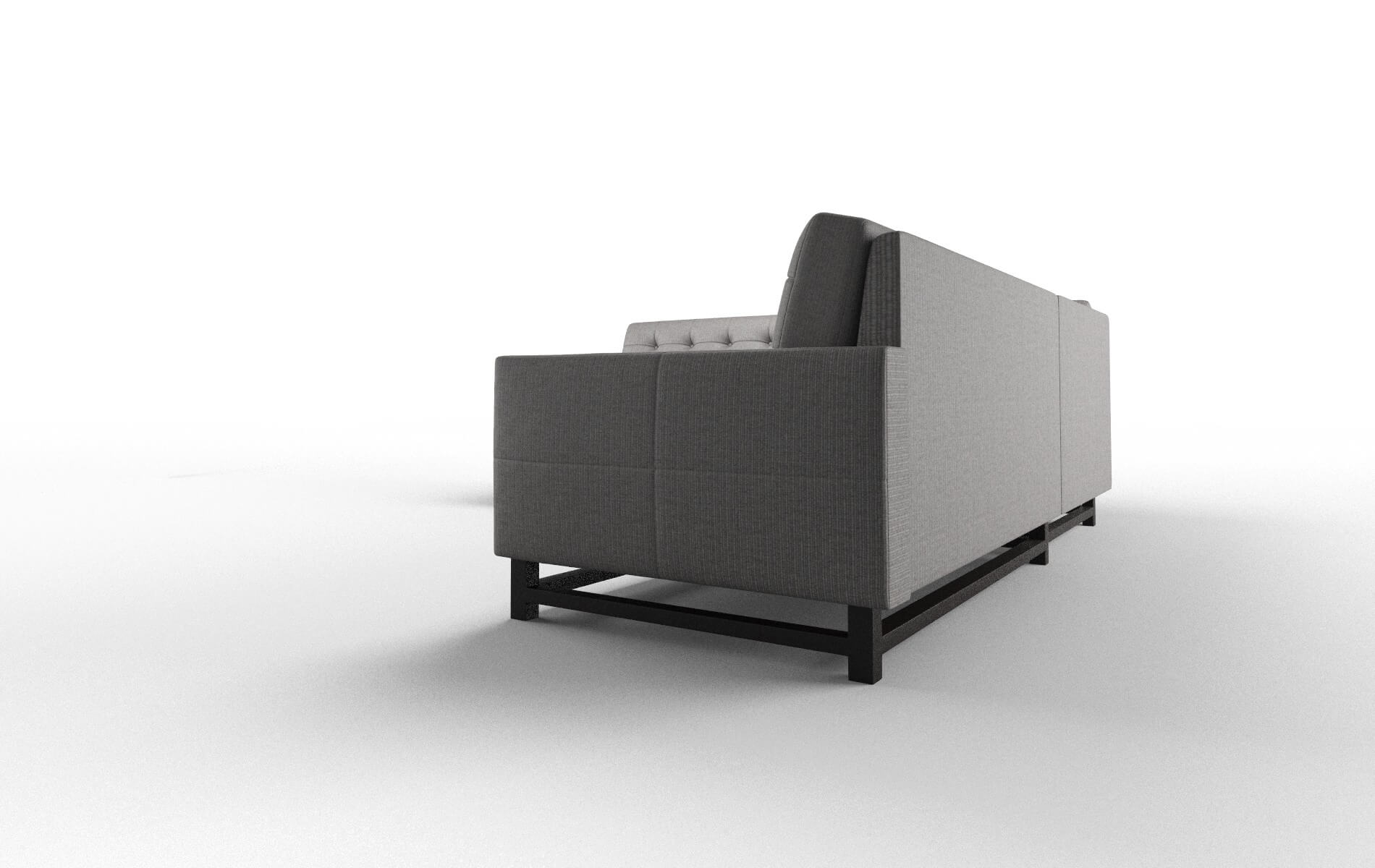 Madrid Avenger Zinc Sectional espresso legs 4