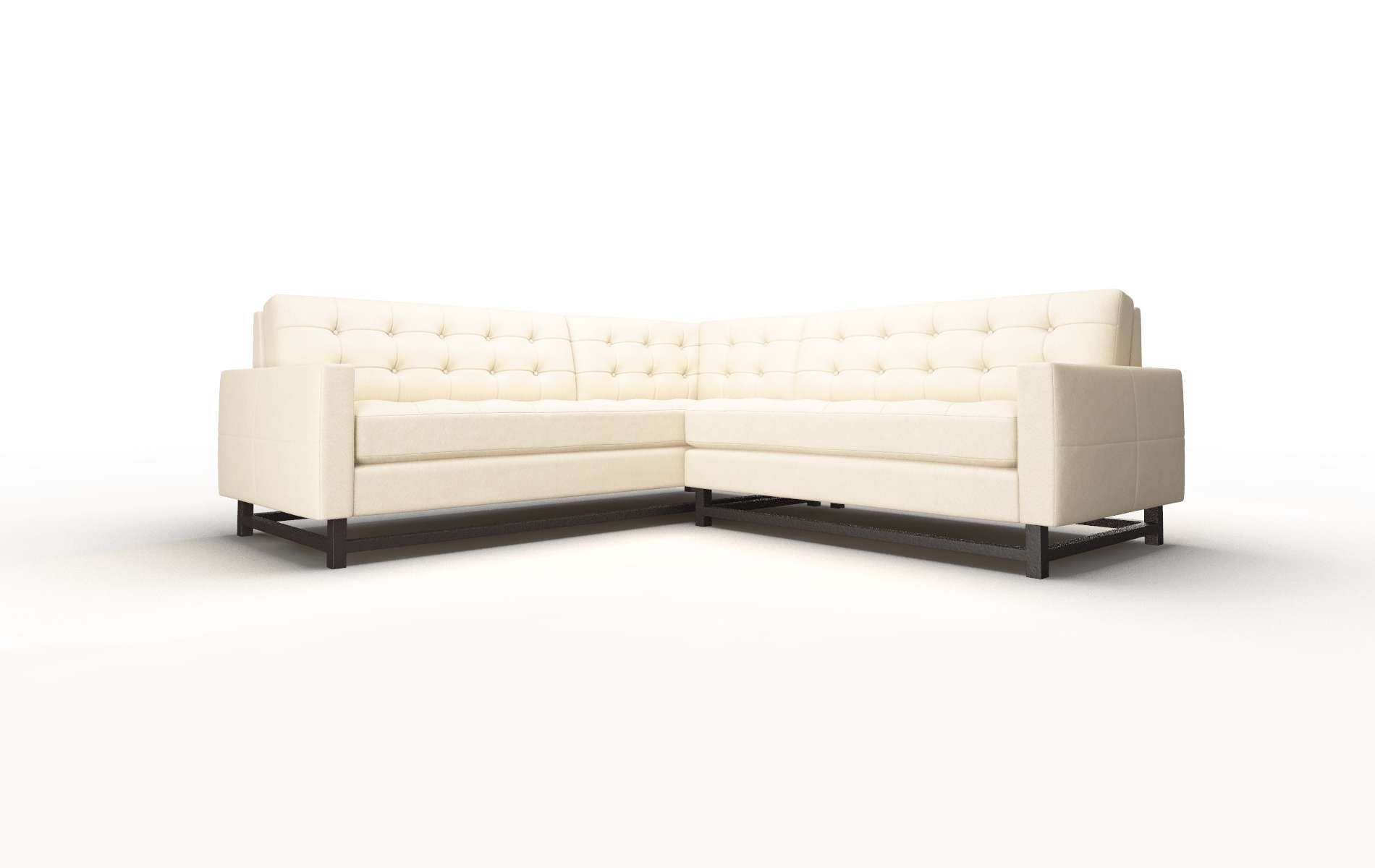 Madrid Bella Buckwheat Sectional espresso legs 1