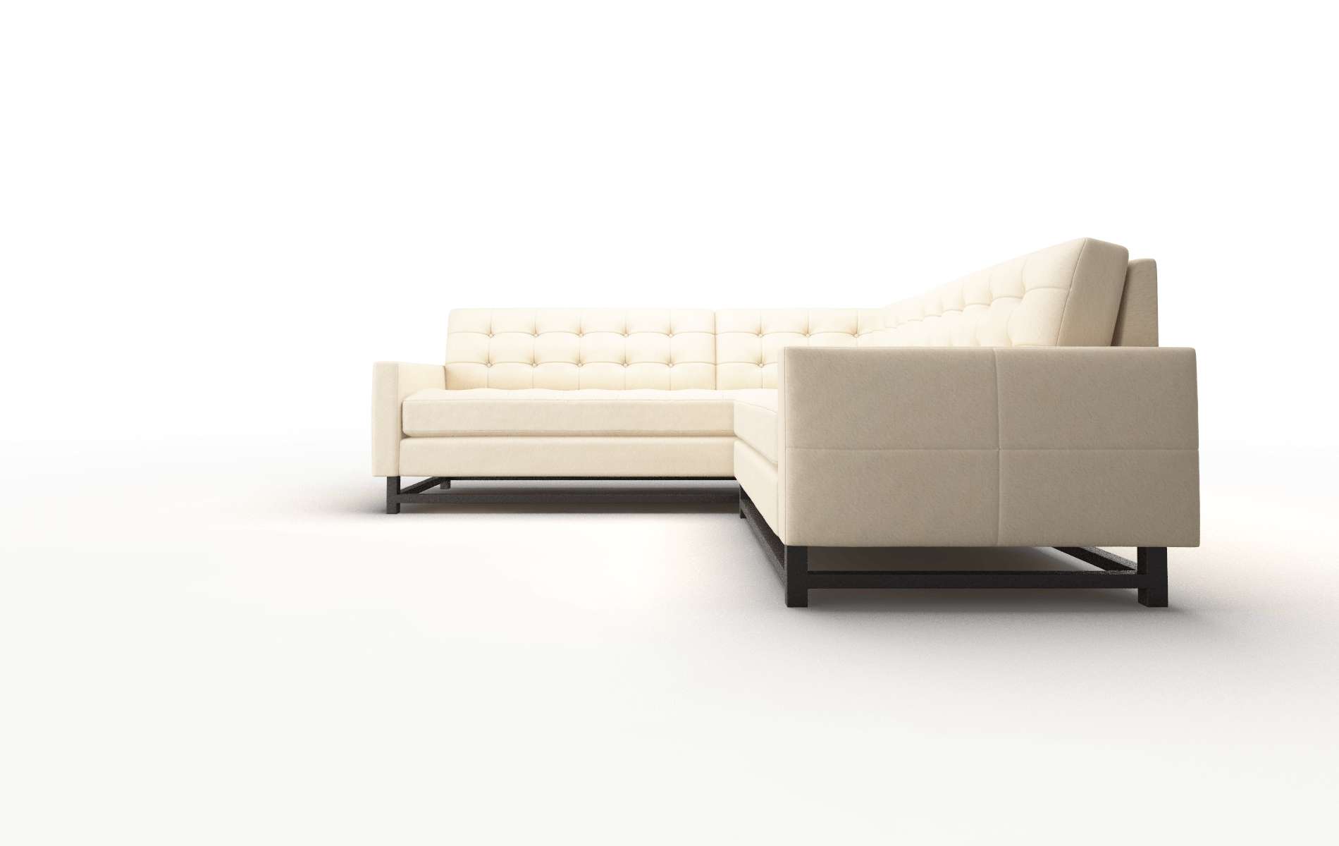 Madrid Bella Buckwheat Sectional espresso legs 5