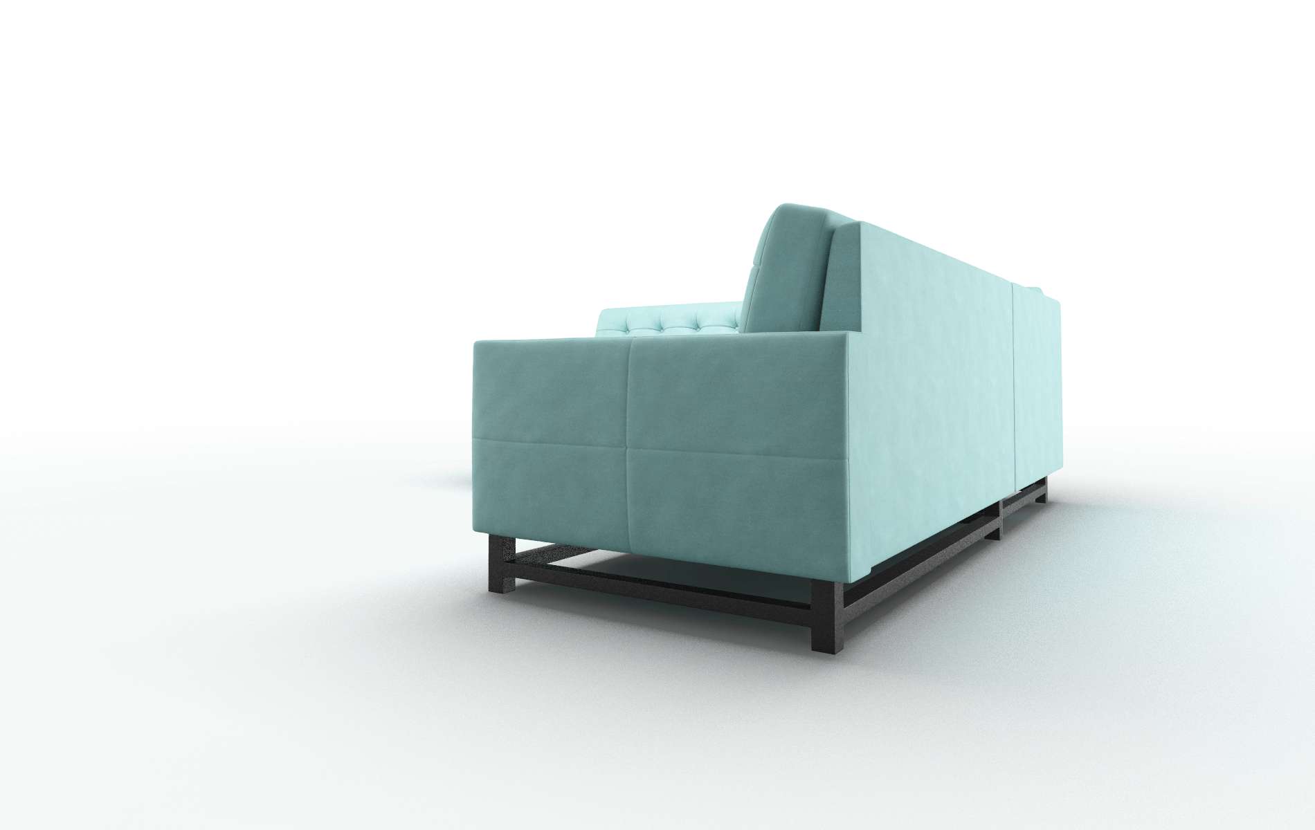 Madrid Bella Caribbean Sectional espresso legs 4