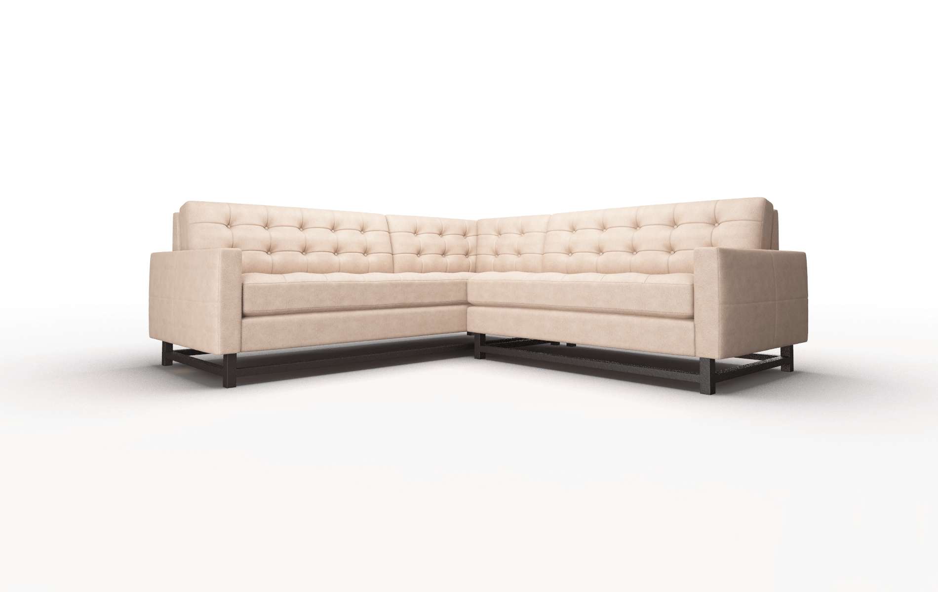 Madrid Bella Cocoa Sectional espresso legs 1