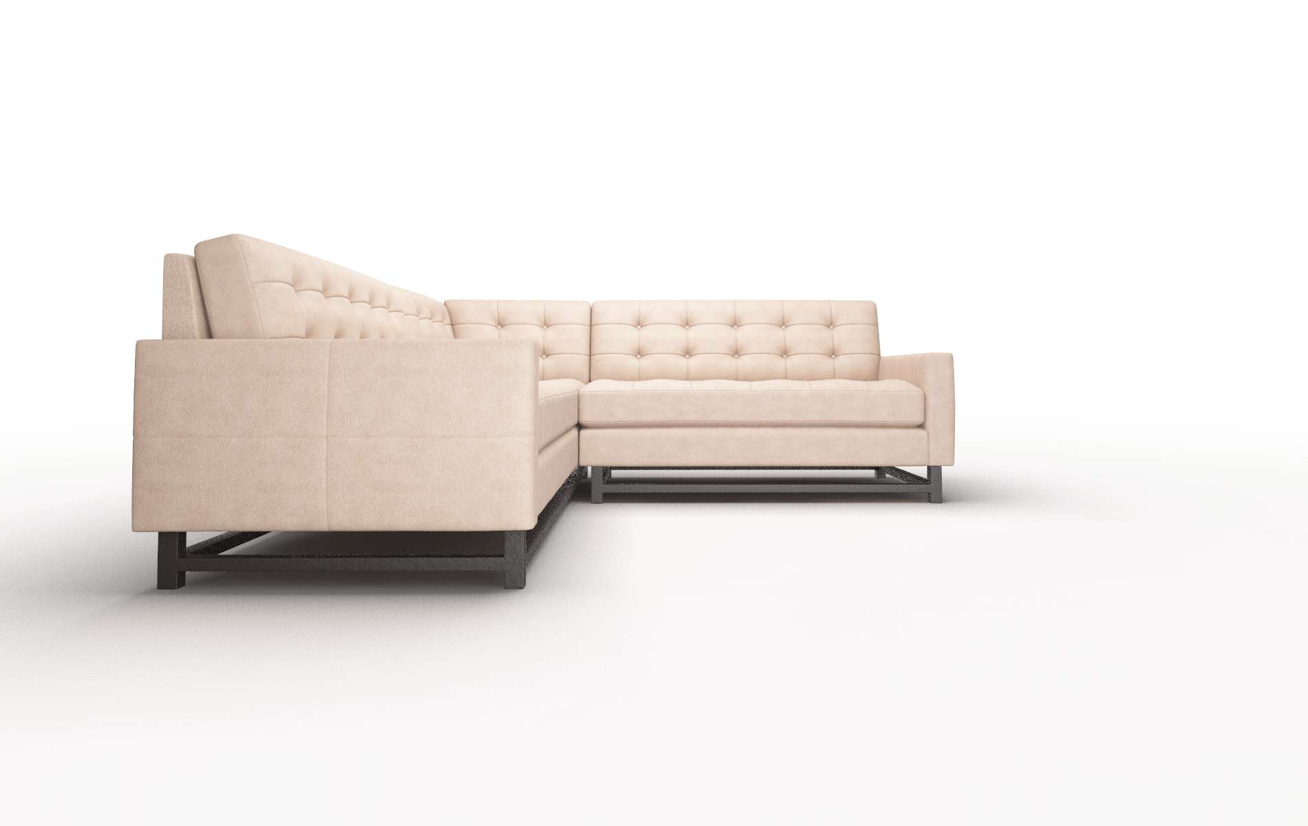 Madrid Bella Cocoa Sectional espresso legs 2
