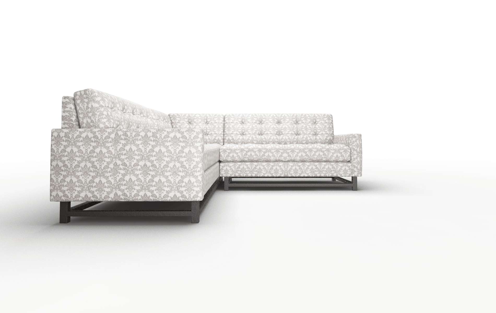 Madrid Bergamo Dove Sectional espresso legs 2