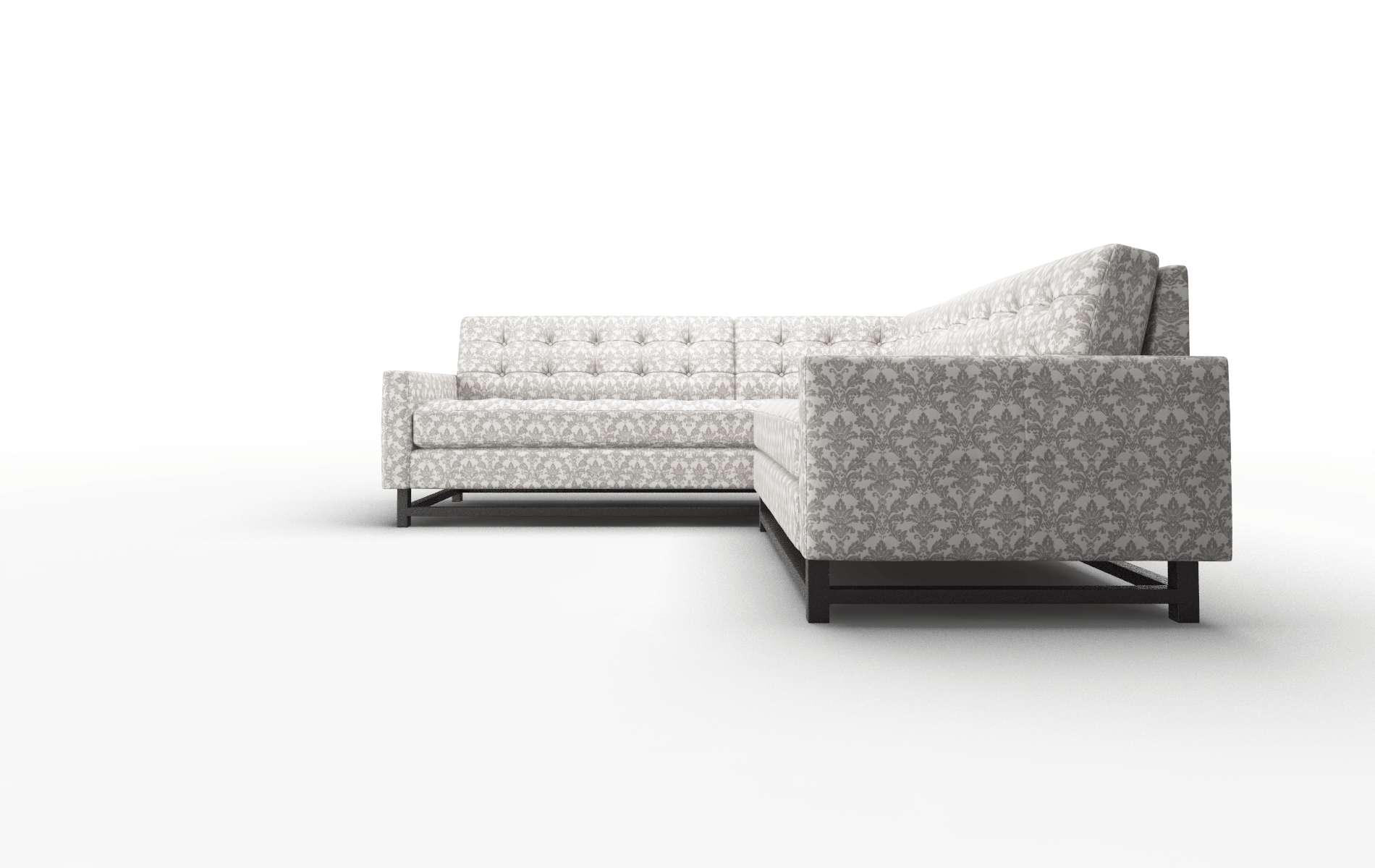 Madrid Bergamo Dove Sectional espresso legs 5