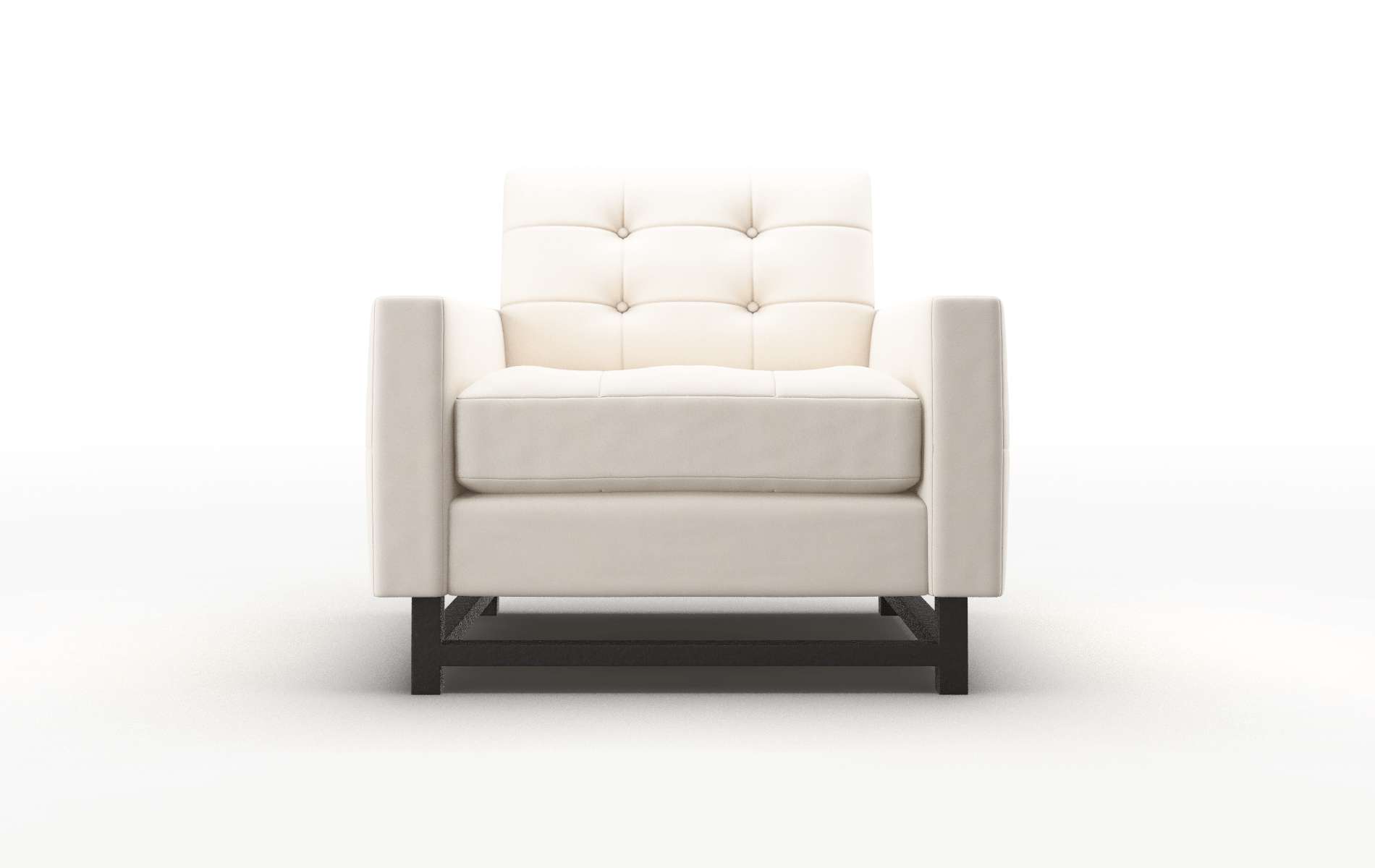 Madrid Blanche Milky Chair espresso legs 1