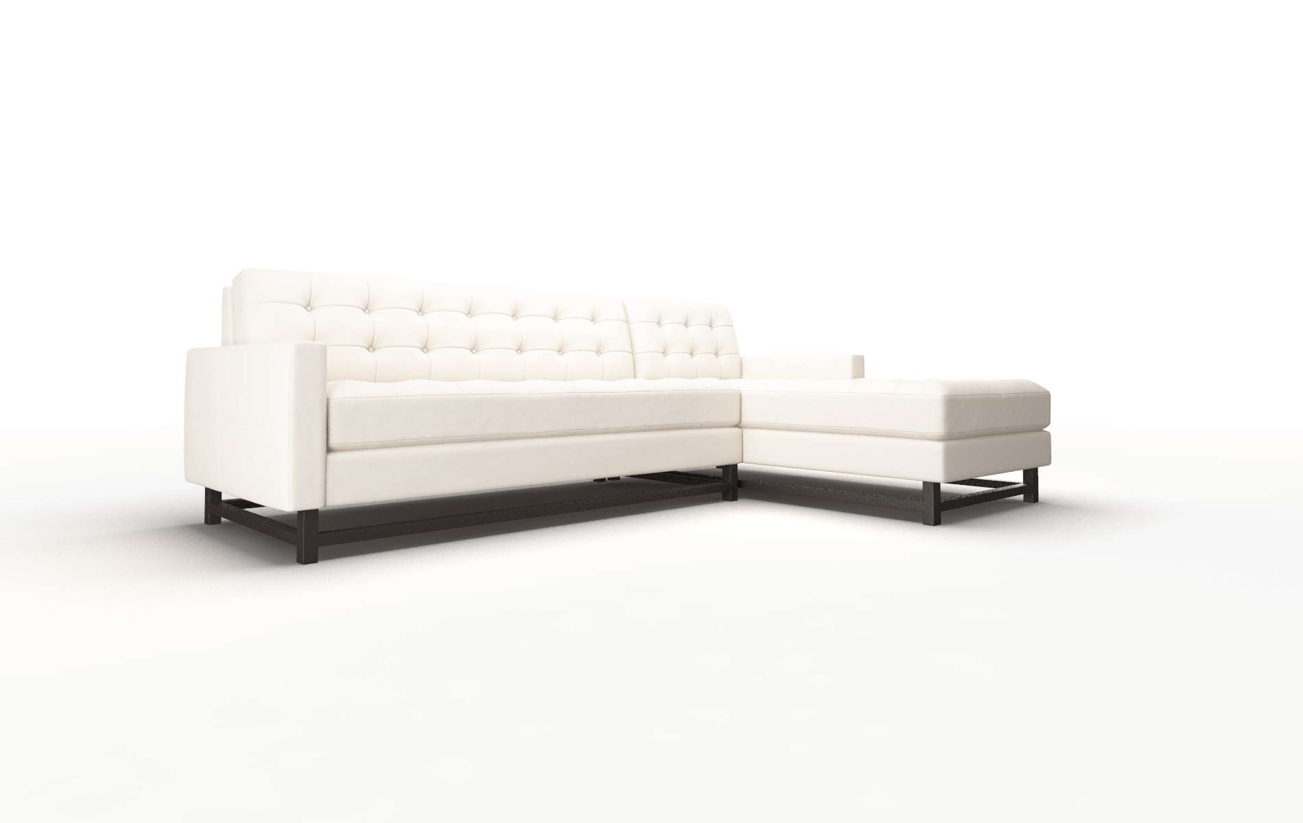 Madrid Blanche Milky Panel espresso legs 2