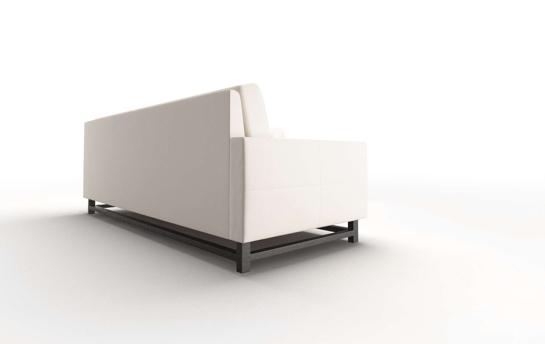 Madrid Blanche Milky Sectional espresso legs 3