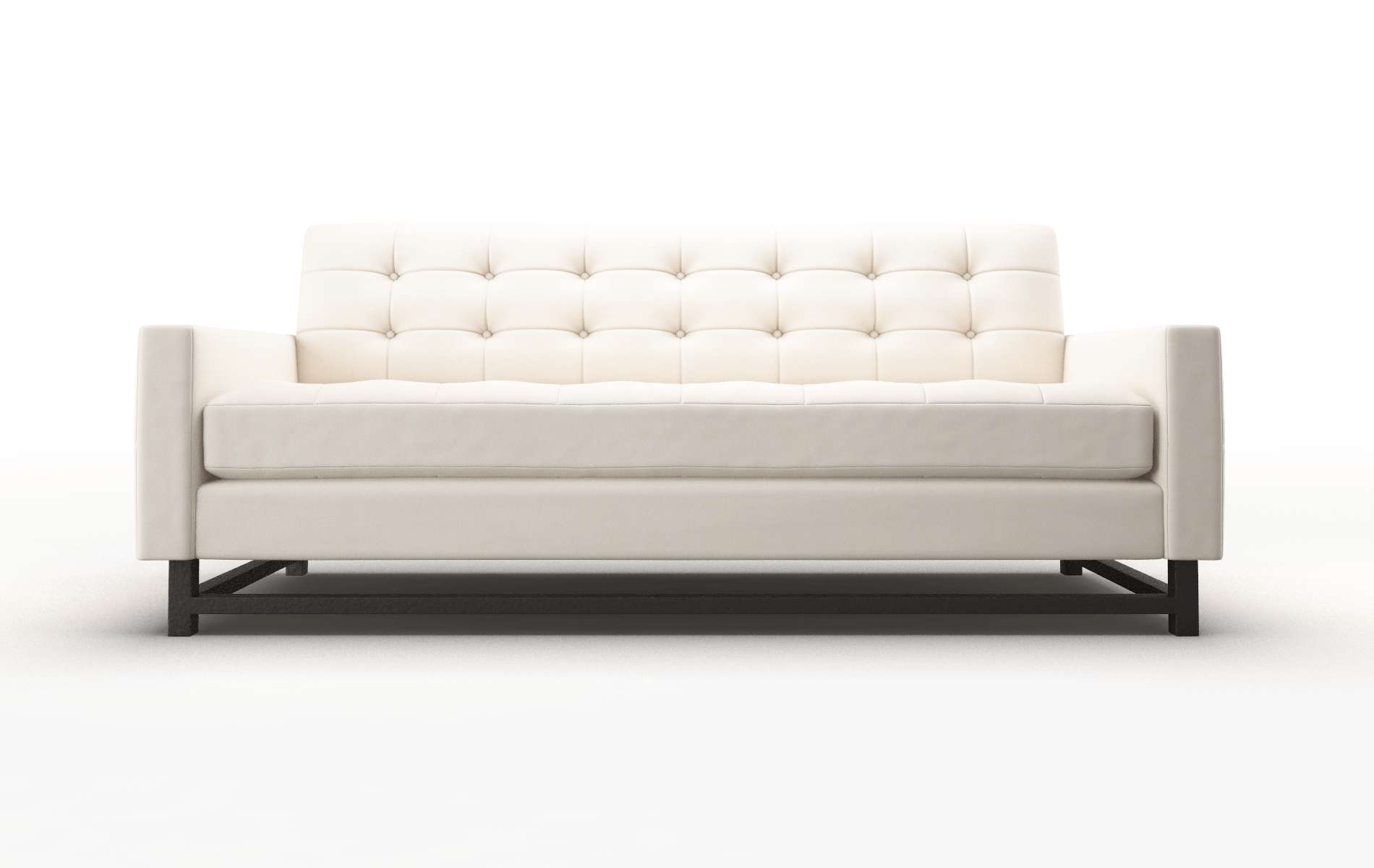 Madrid Blanche Milky Sofa espresso legs 1