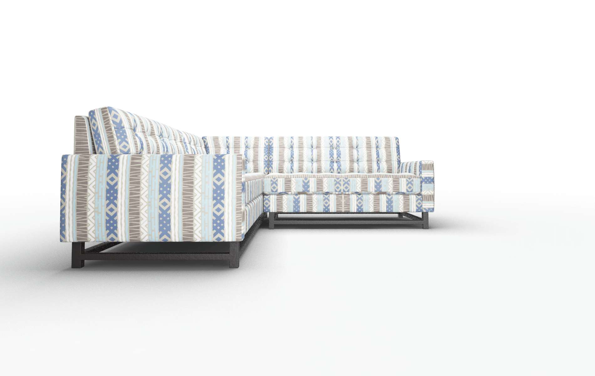 Madrid Bodhi Indigo Sectional espresso legs 2