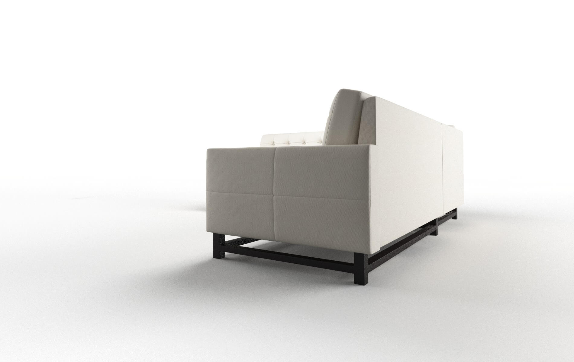 Madrid Bungalow Ivory Sectional espresso legs 4