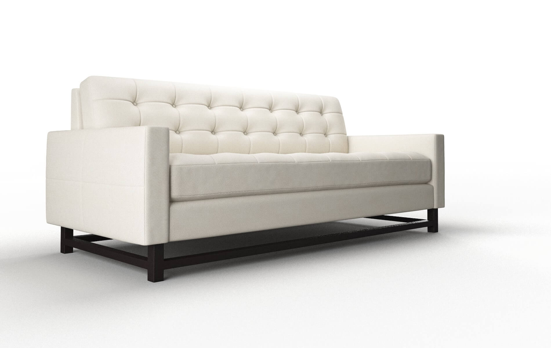 Madrid Bungalow Ivory Sofa espresso legs 2