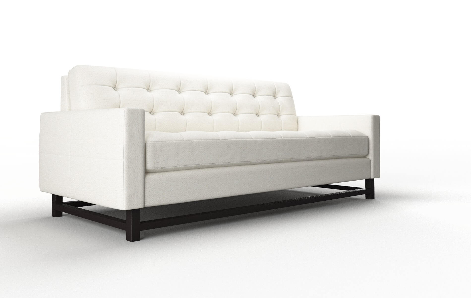 Madrid Catalina Ivory Sofa espresso legs 2