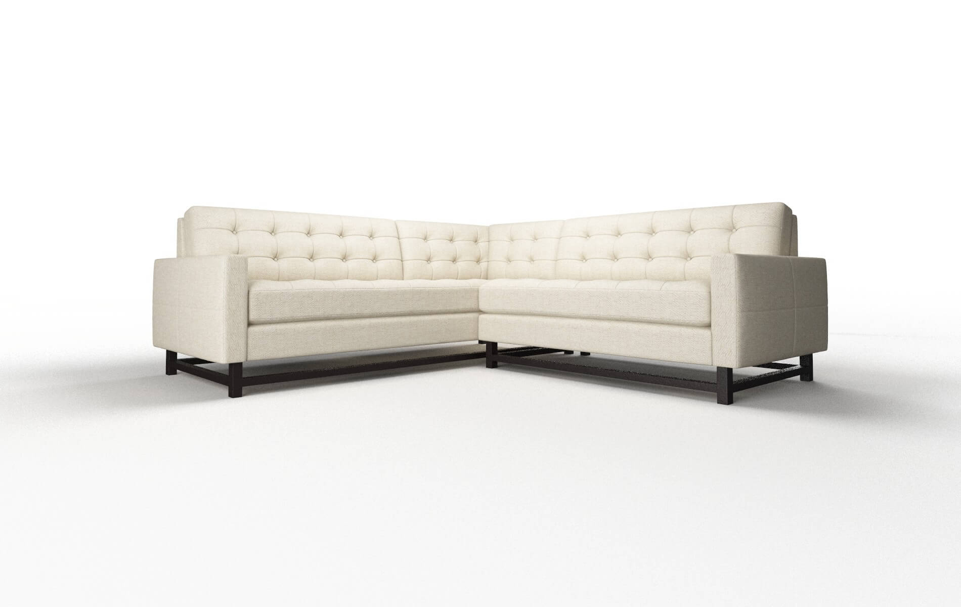 Madrid Catalina Wheat Sectional espresso legs 1